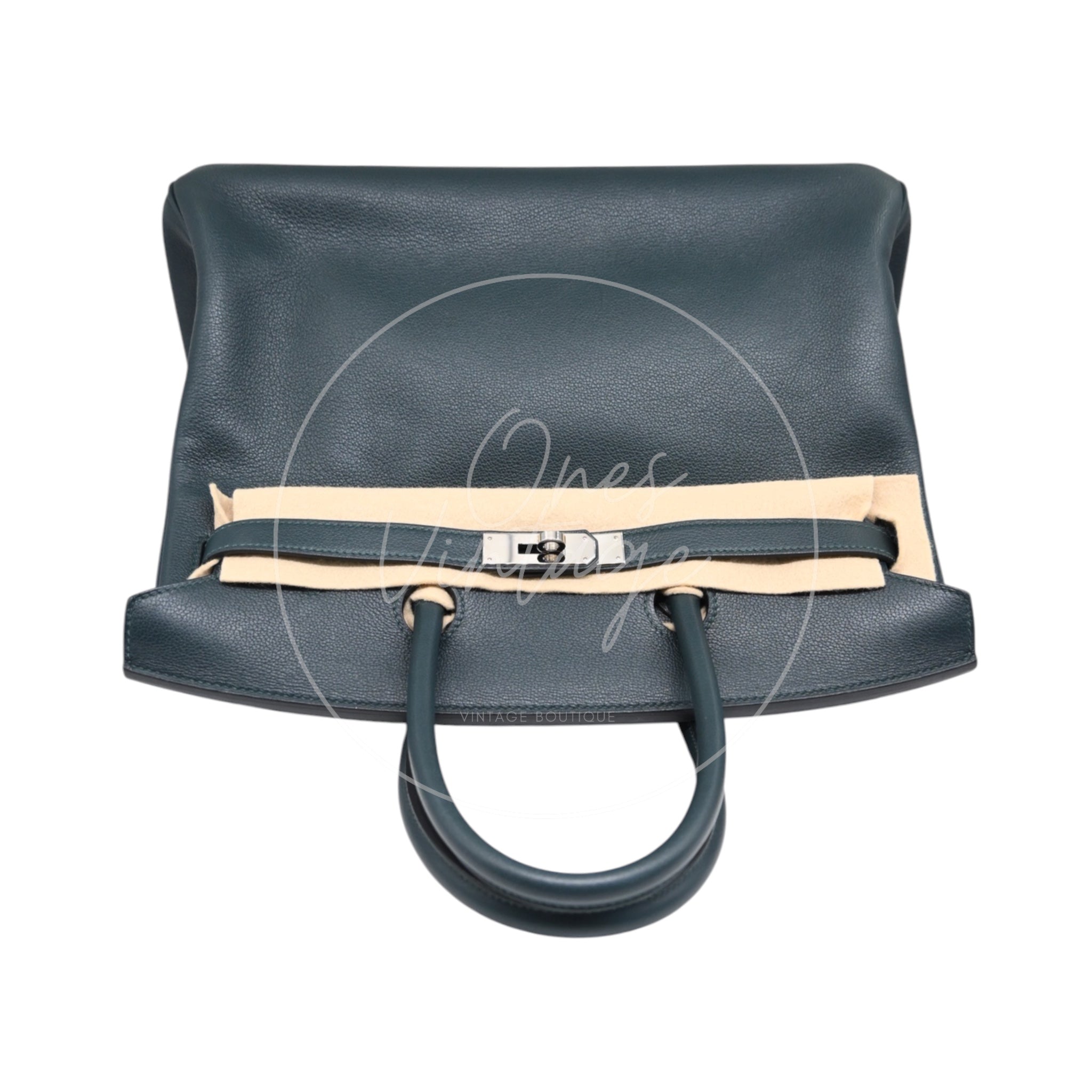 [Pre-owned] Hermes Birkin 35 Dark Green PHW