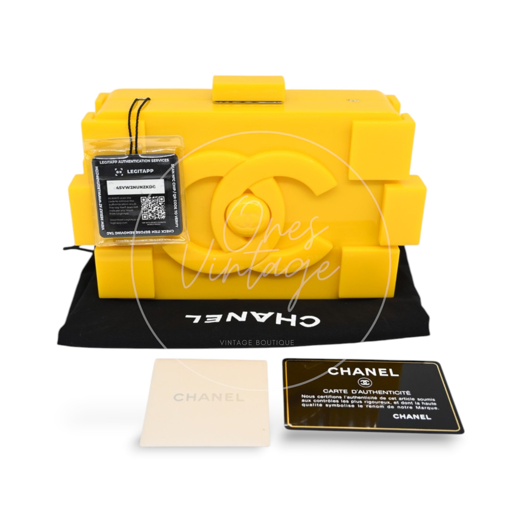 [Pre-owned] Chanel Yellow Lego