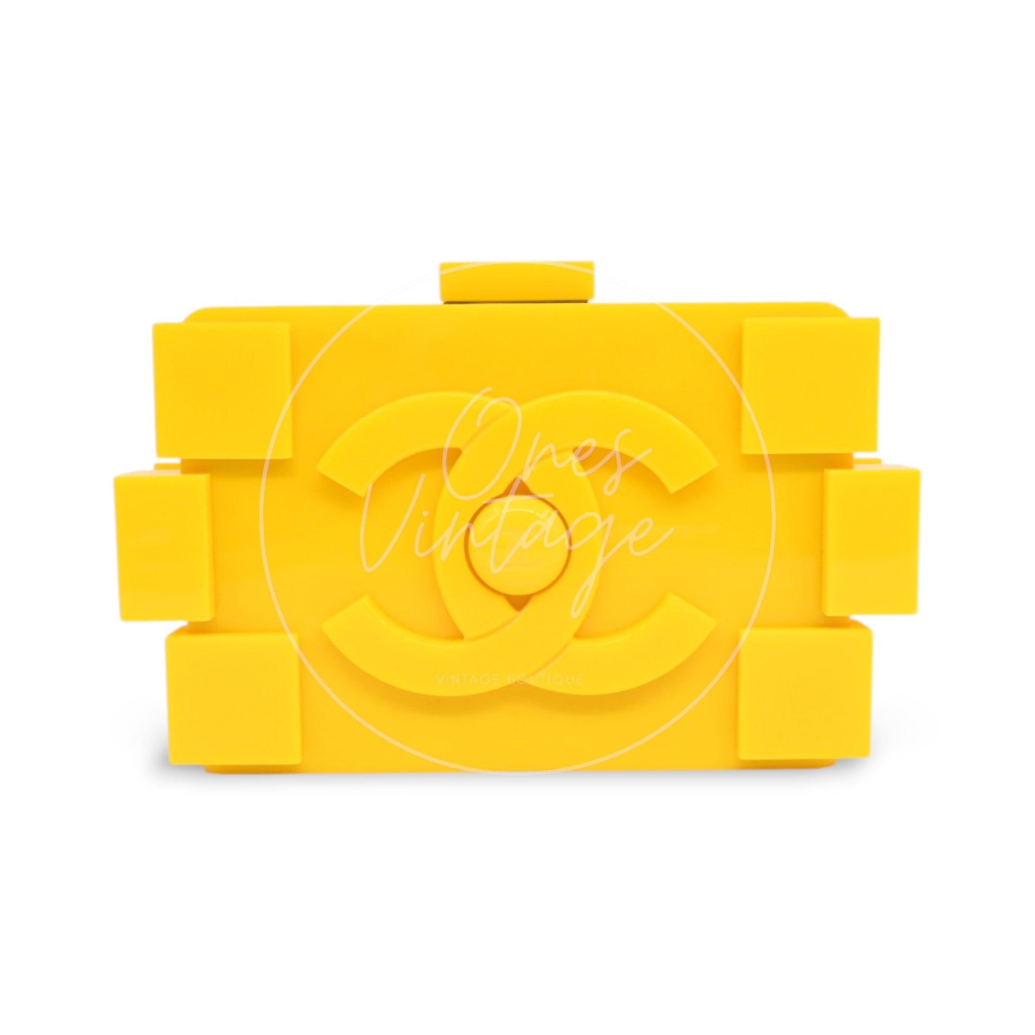 [Pre-owned] Chanel Yellow Lego
