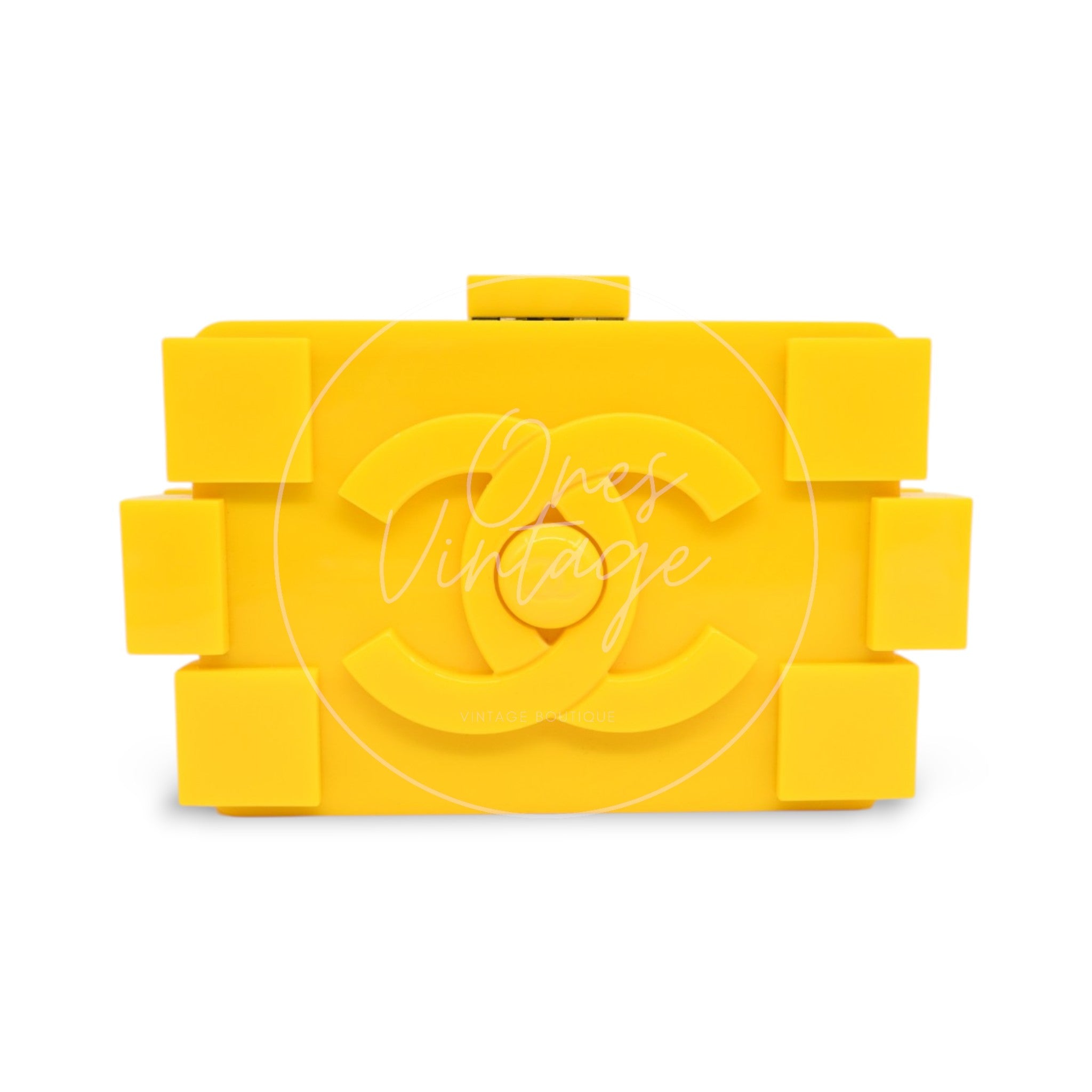 [Pre-owned] Chanel Yellow Lego