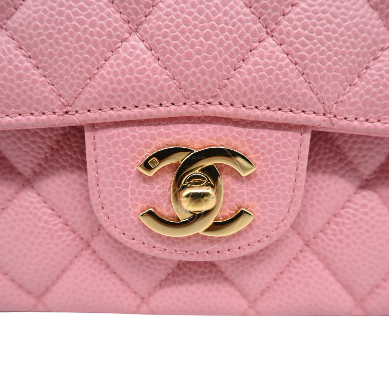 [Pre-owned] Chanel Medium Classic Flap Calfskin & Gold-Tone Metal Handbag