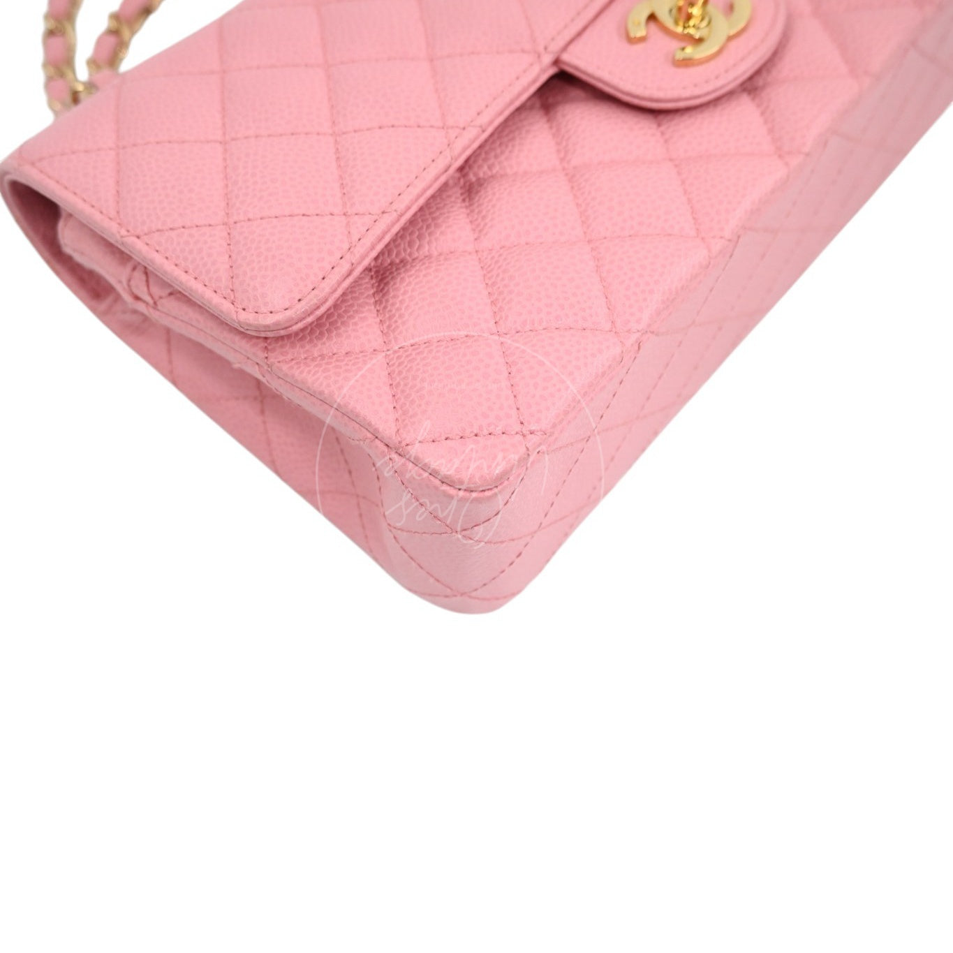 [Pre-owned] Chanel Medium Classic Flap Calfskin & Gold-Tone Metal Handbag