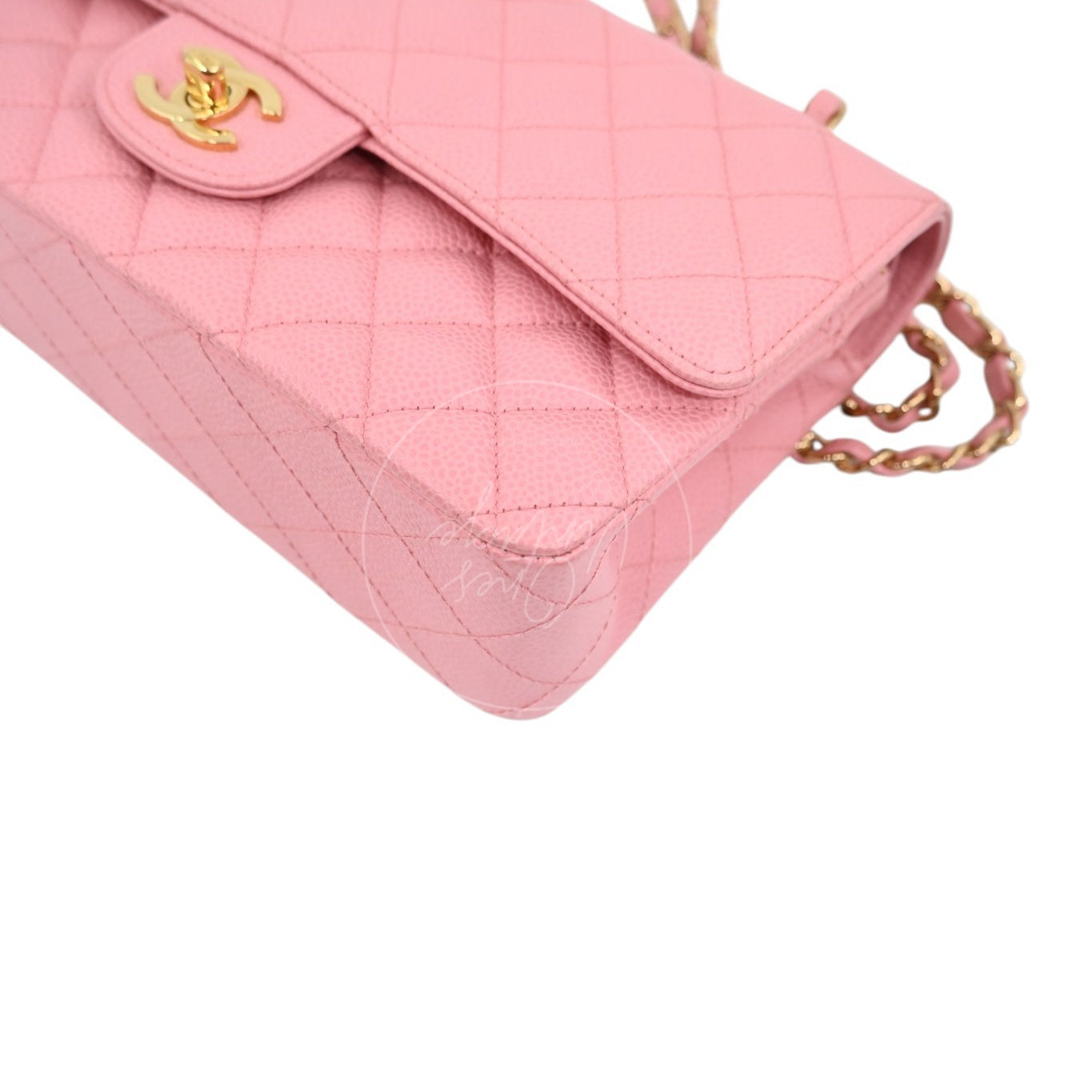 [Pre-owned] Chanel Medium Classic Flap Calfskin & Gold-Tone Metal Handbag