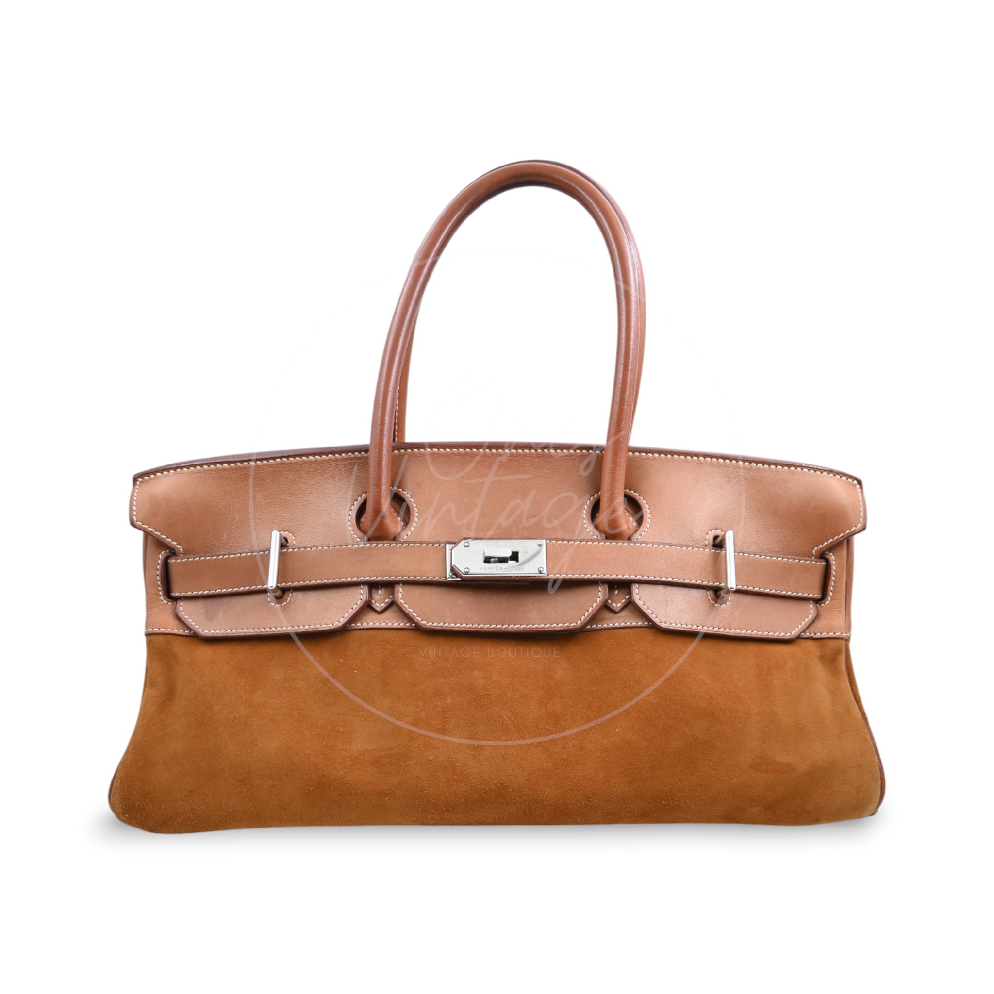[Pre-owned] Hermes Birkin Shoulder Suede & Barenia