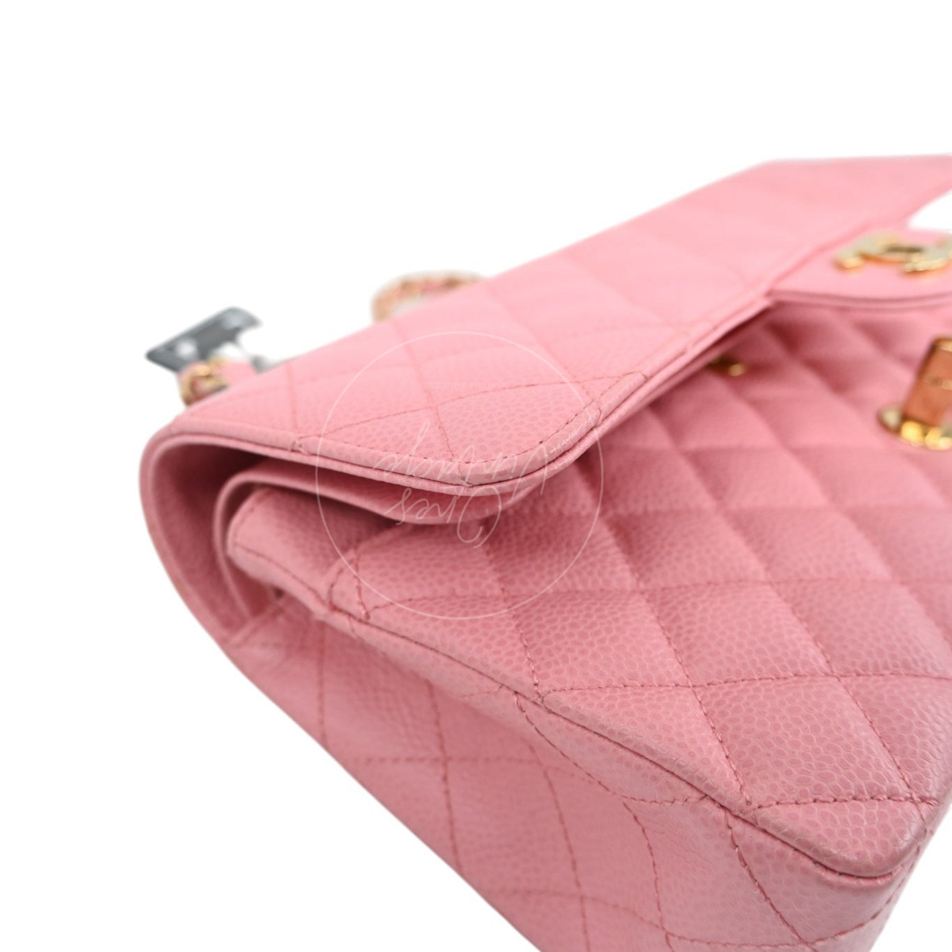 [Pre-owned] Chanel Medium Classic Flap Calfskin & Gold-Tone Metal Handbag