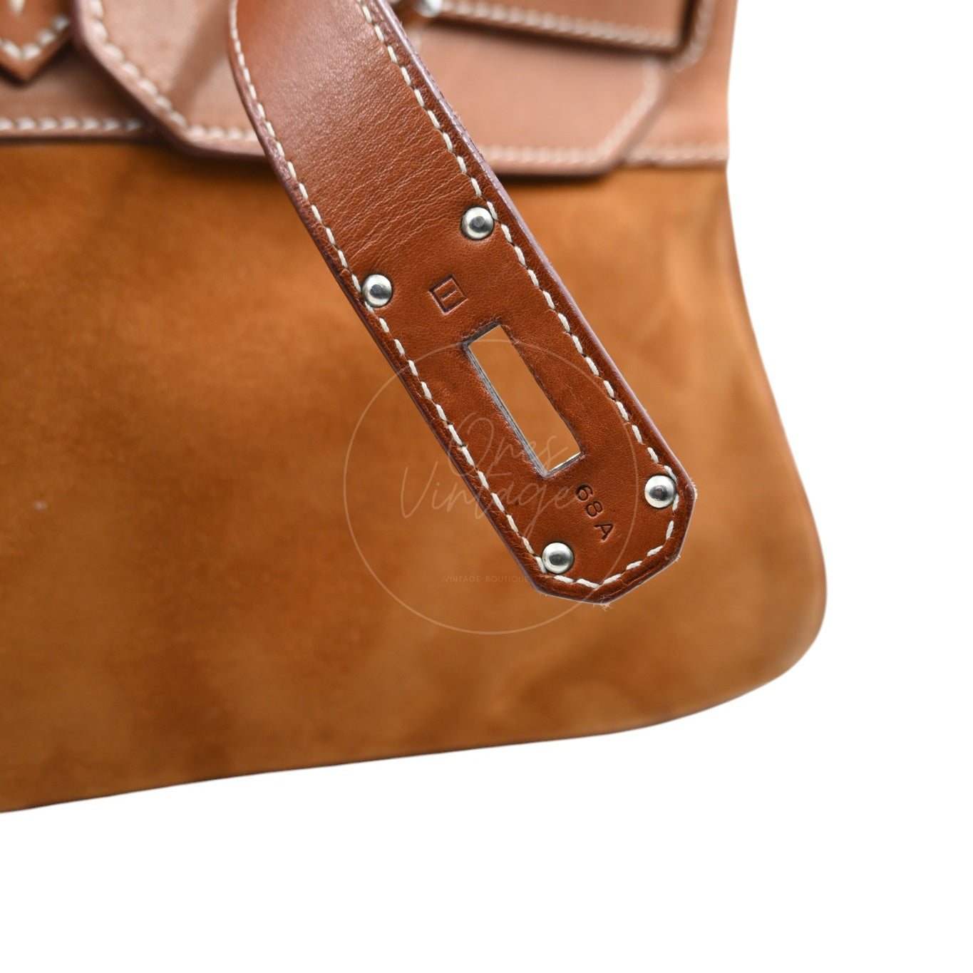 [Pre-owned] Hermes Birkin Shoulder Suede & Barenia