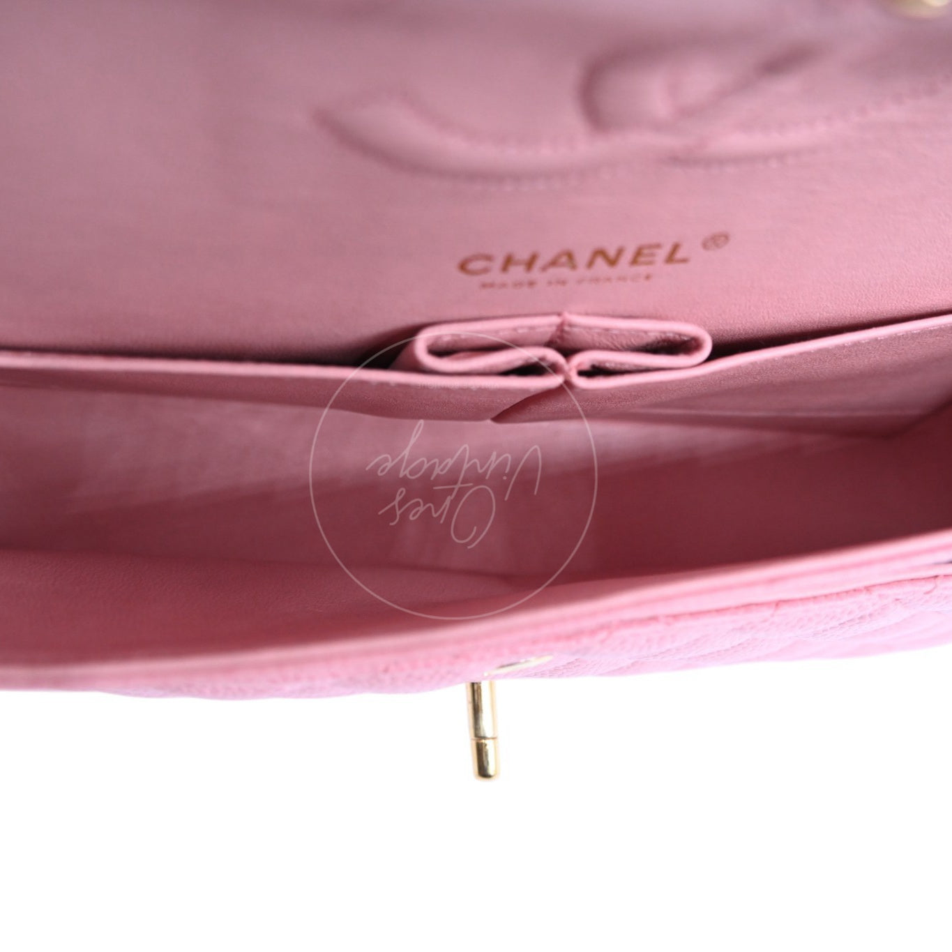 [Pre-owned] Chanel Medium Classic Flap Calfskin & Gold-Tone Metal Handbag