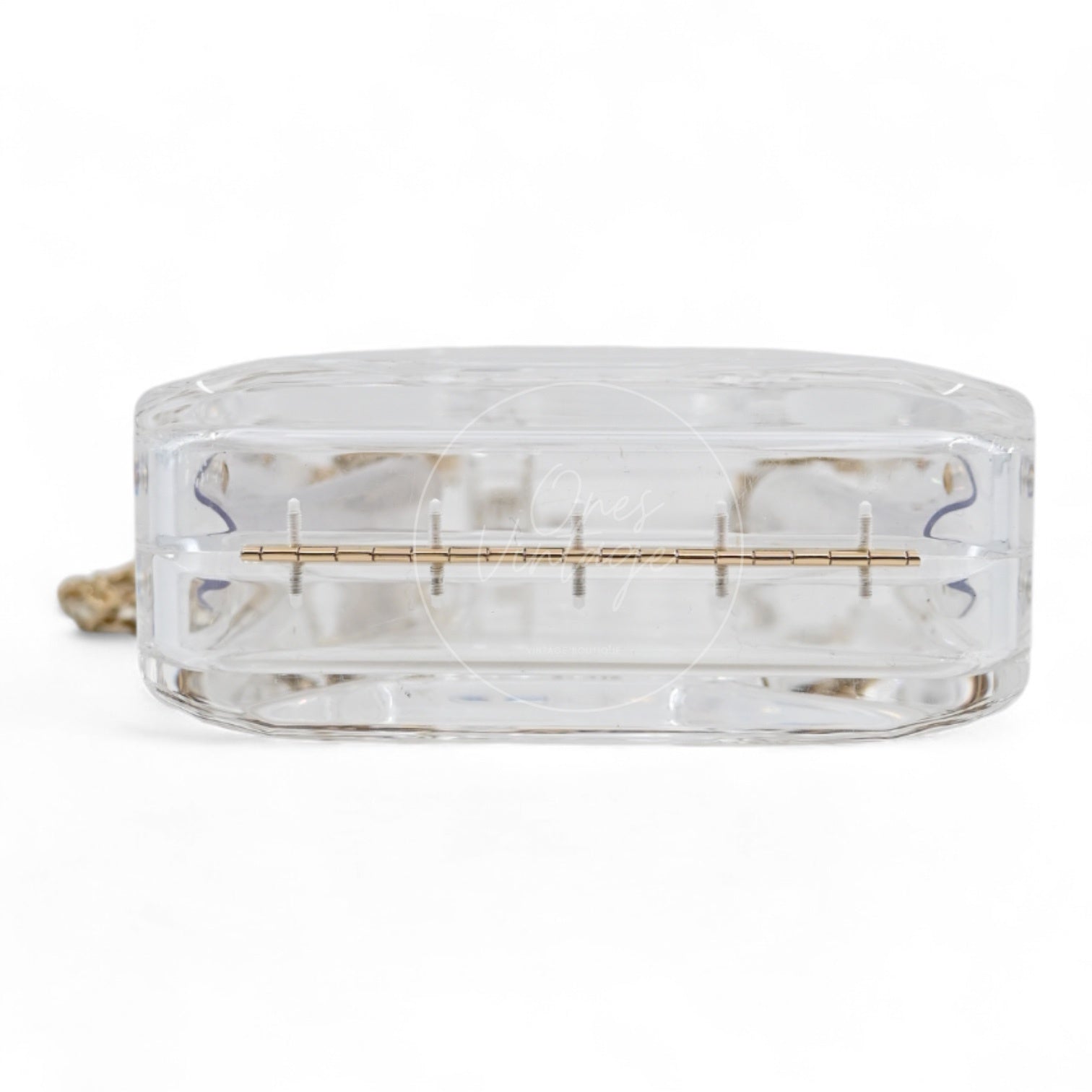 [Pre-owned] Chanel Dubai By Night Clear Plexiglass Gasoline Tank Minaudière Bag