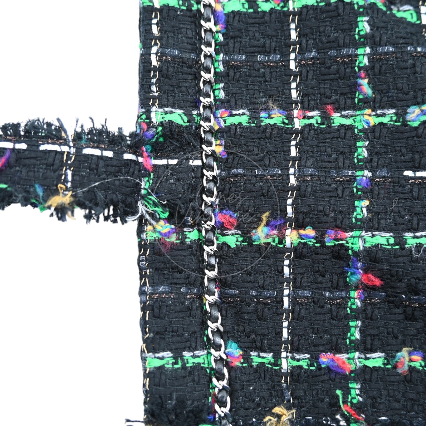 [Pre-owned] Chanel Robot Black Green Tote Bag