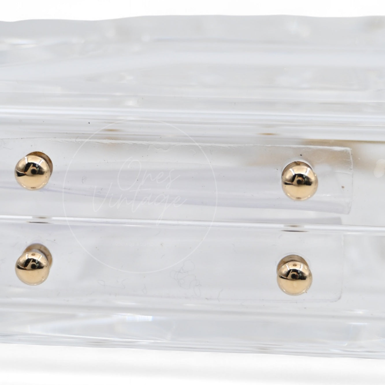 [Pre-owned] Chanel Dubai By Night Clear Plexiglass Gasoline Tank Minaudière Bag