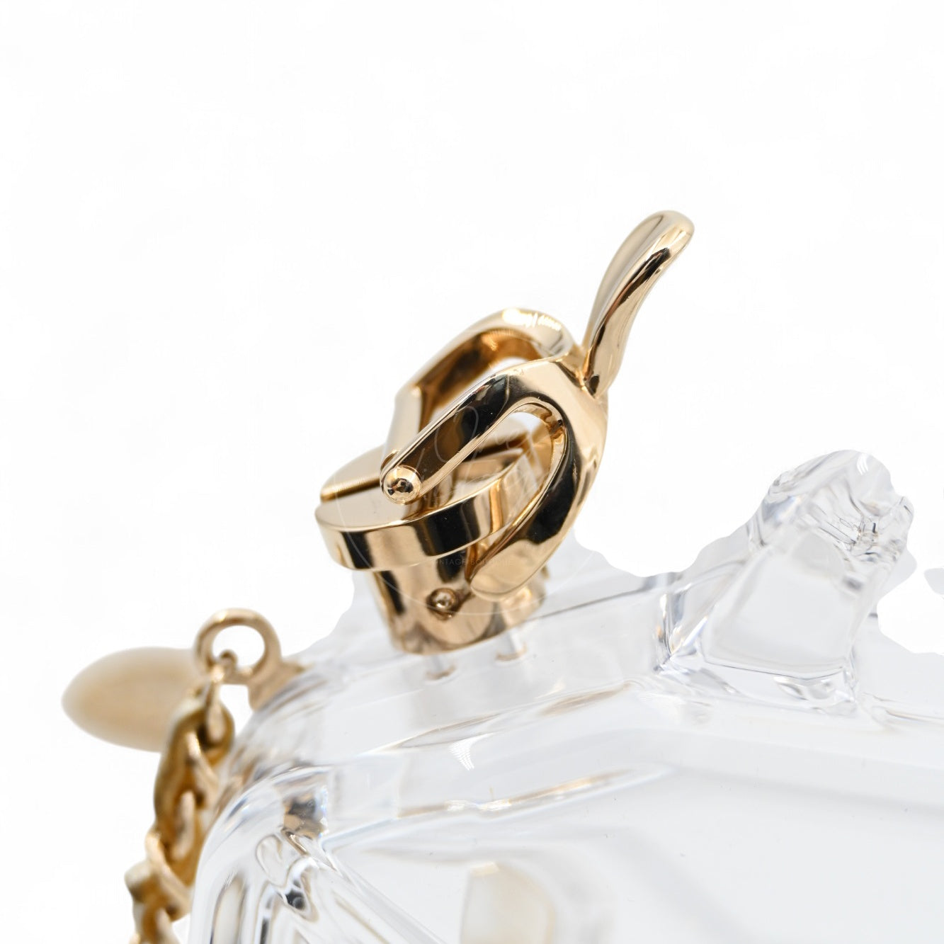 [Pre-owned] Chanel Dubai By Night Clear Plexiglass Gasoline Tank Minaudière Bag