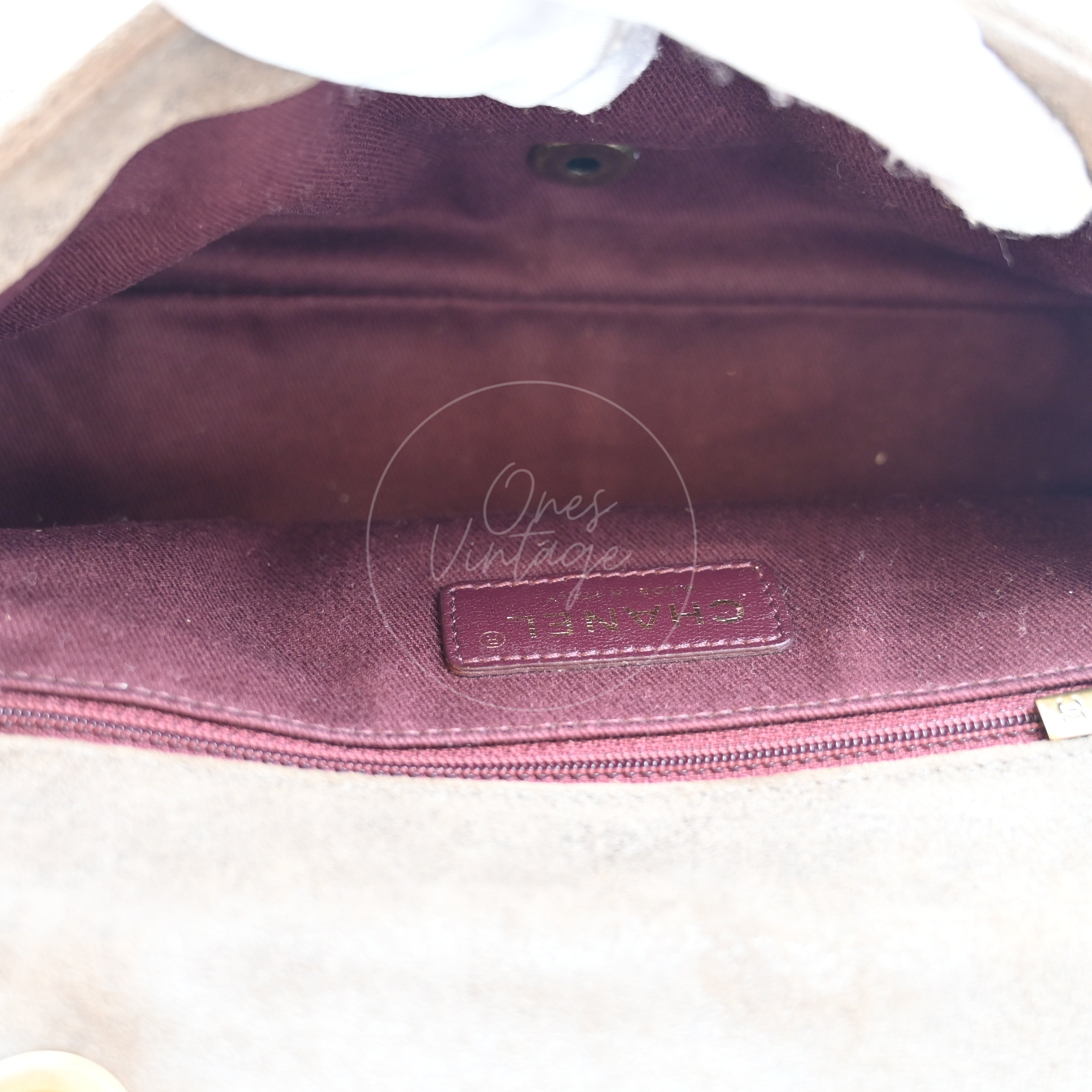 Chanel Paris Dallas Fringe Taupe Suede Flap Bag GHW Series 19