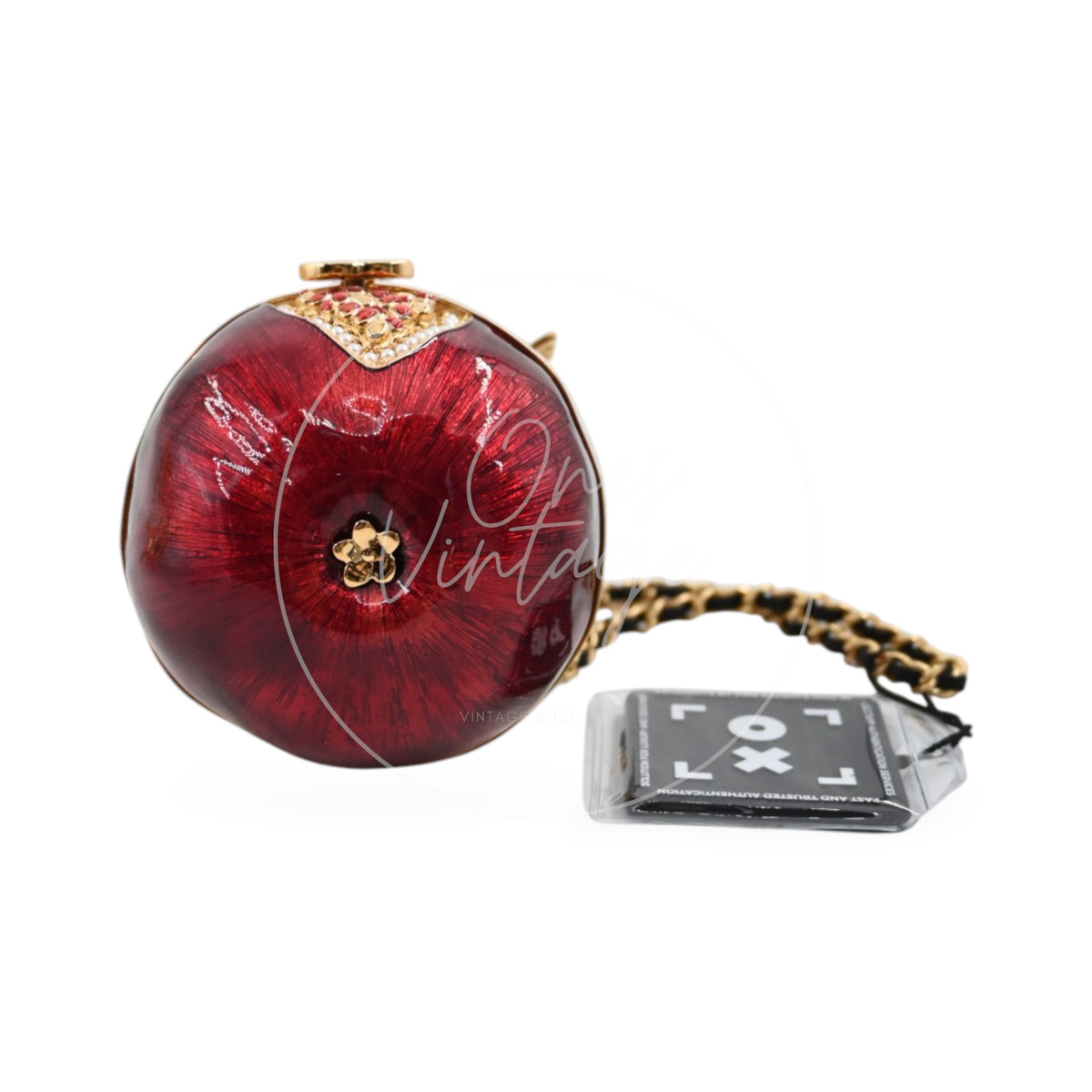 Chanel Pomegranate Minaudiere Clutch Bag GHW Series X4