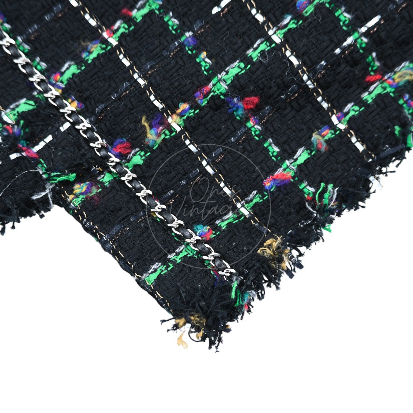 [Pre-owned] Chanel Robot Black Green Tote Bag