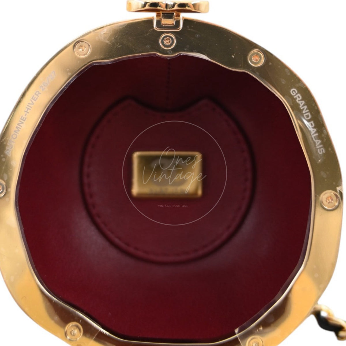 Chanel Pomegranate Minaudiere Clutch Bag GHW Series X4