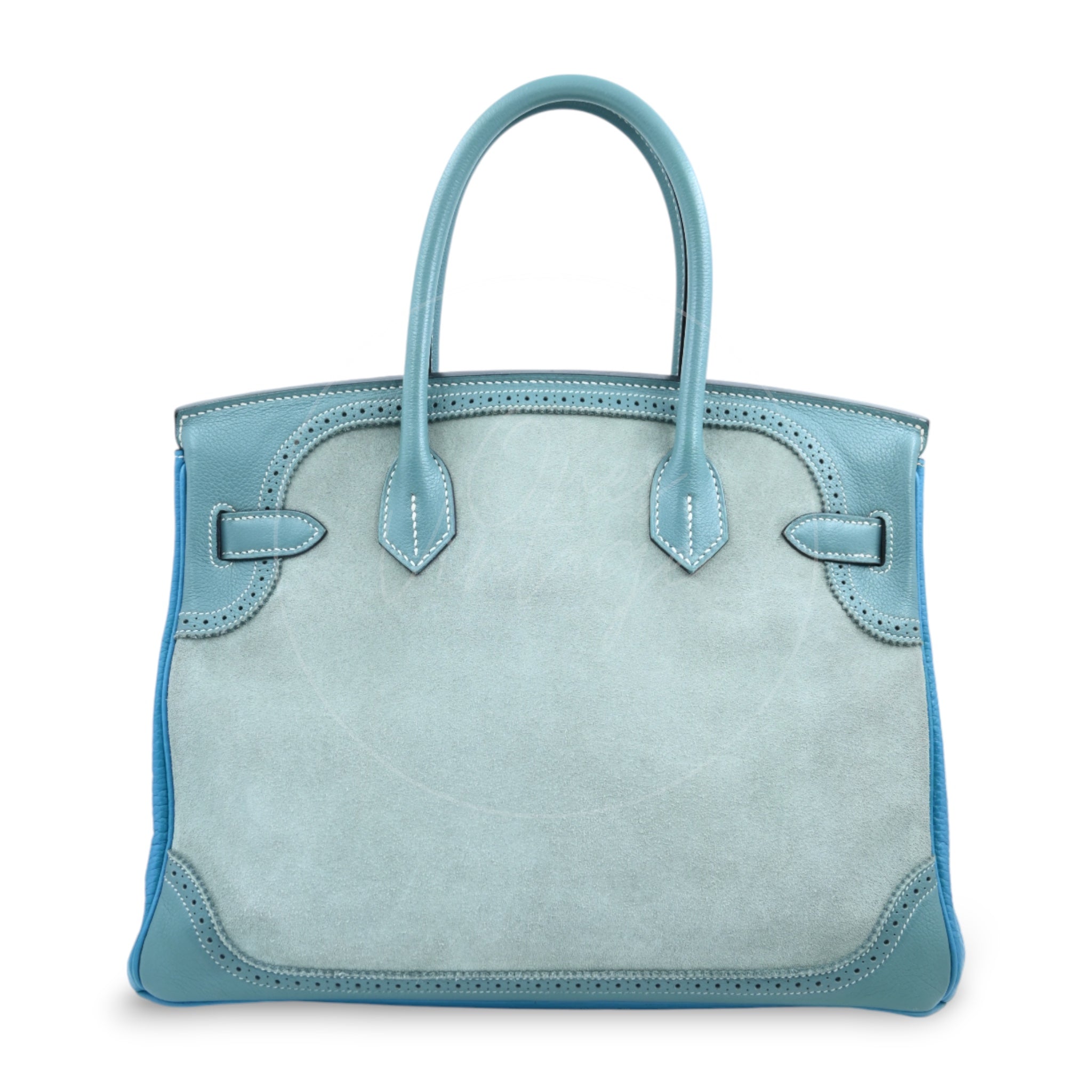 [Pre-owned] Hermes Birkin 30 Ghilies Denim Jean Stamp T