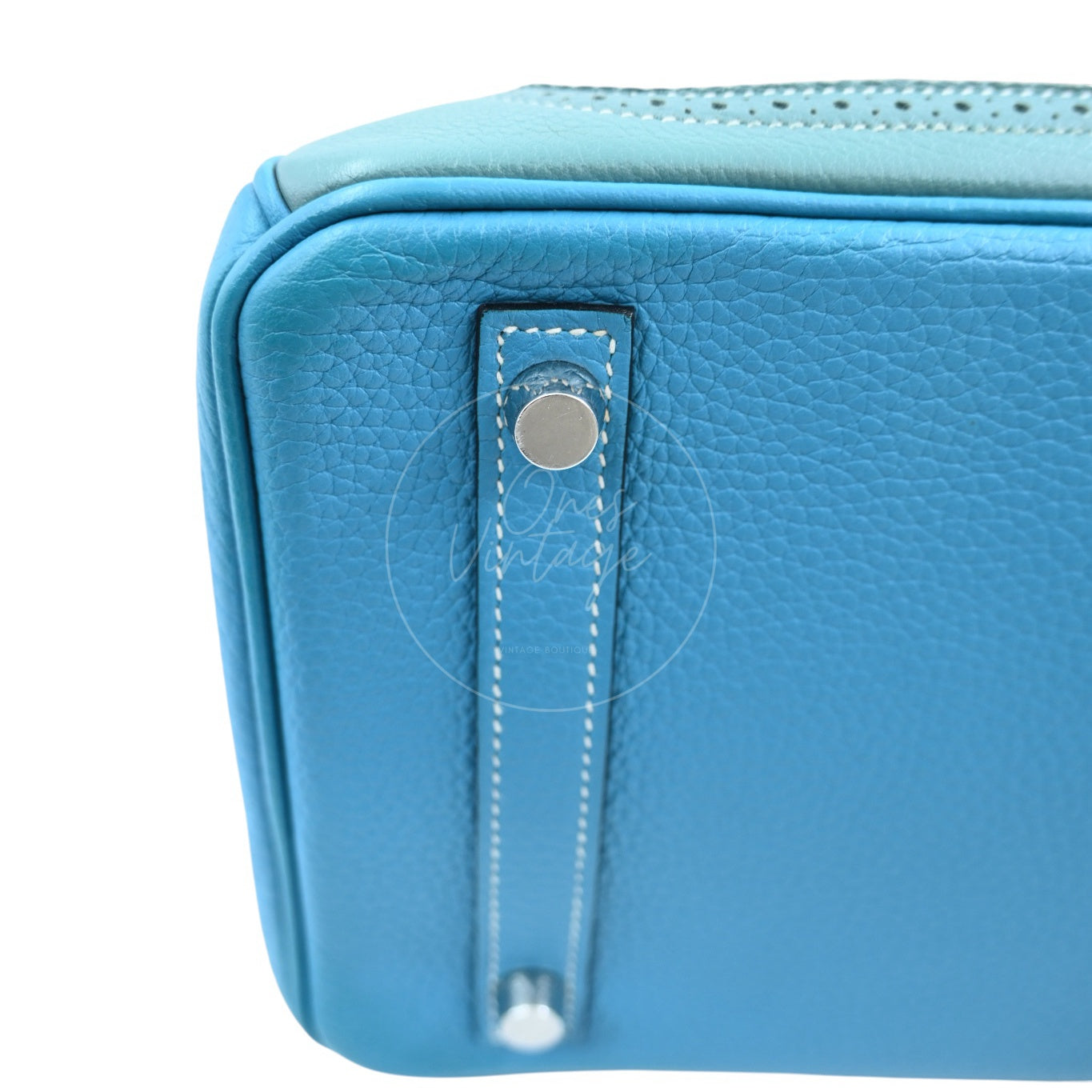 [Pre-owned] Hermes Birkin 30 Ghilies Denim Jean Stamp T