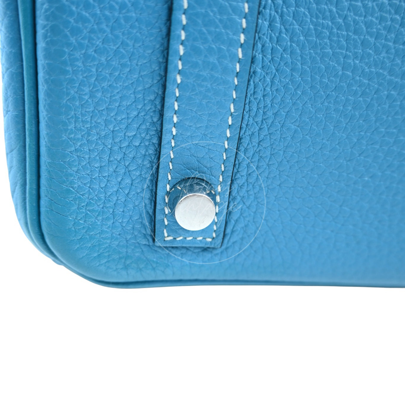 [Pre-owned] Hermes Birkin 30 Ghilies Denim Jean Stamp T