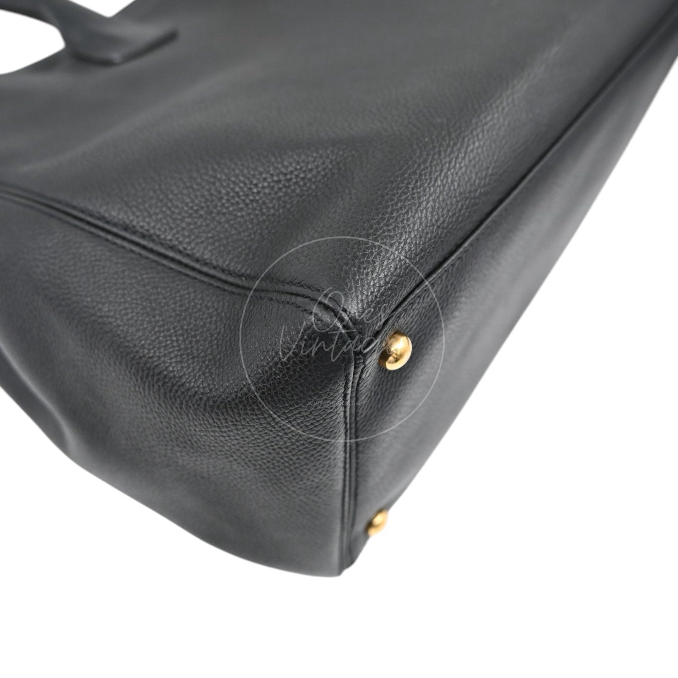 [Pre-owned] CHANEL Black Caviar Executive Cerf Tote GHW
