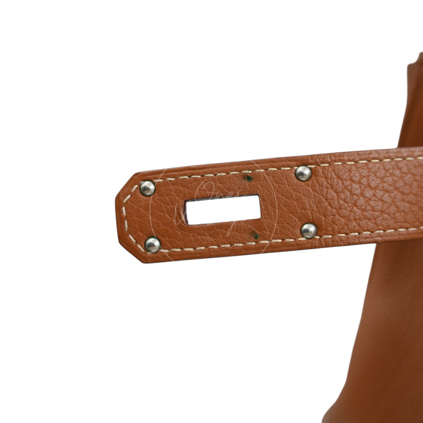 [Pre-owned] Hermes Birkin Shoulder Togo Gold PHW Stamp Square M