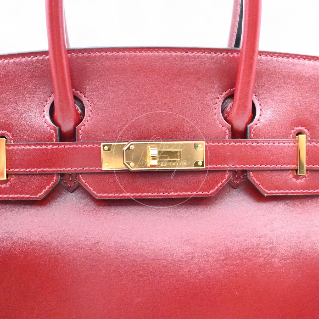 [Pre-owned] Hermes Birkin 30 Rough H GHW Stamp X Box Bag