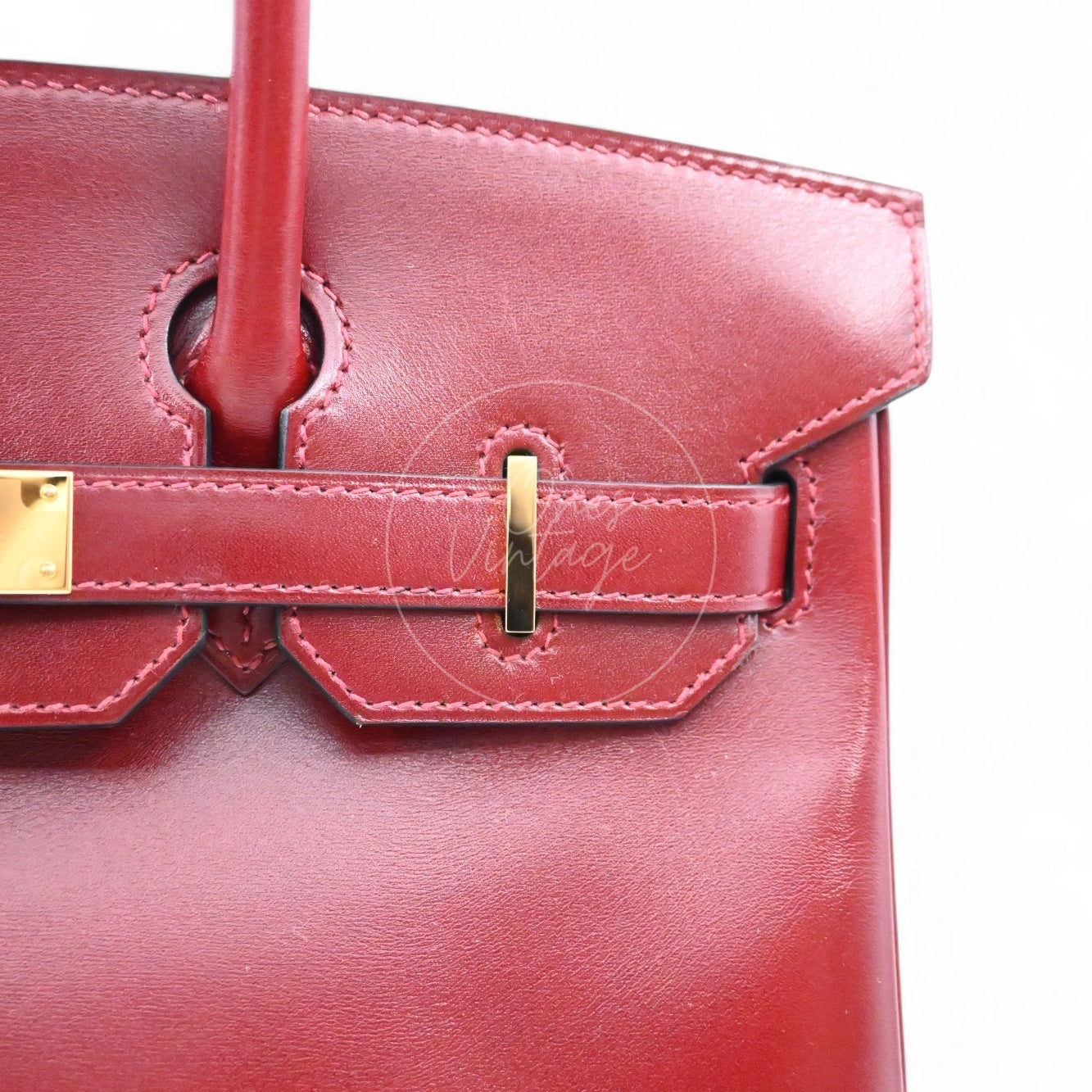 [Pre-owned] Hermes Birkin 30 Rough H GHW Stamp X Box Bag