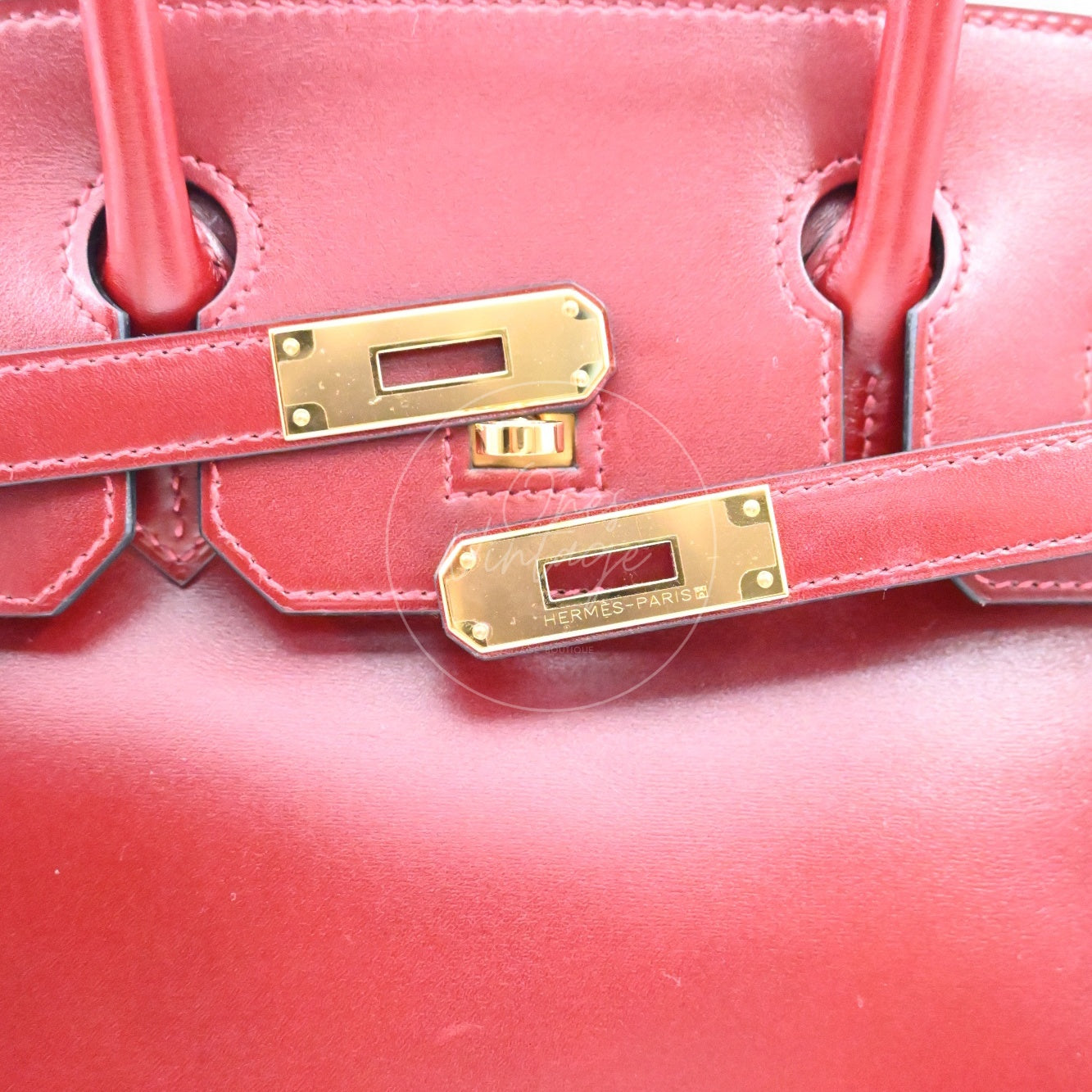 [Pre-owned] Hermes Birkin 30 Rough H GHW Stamp X Box Bag