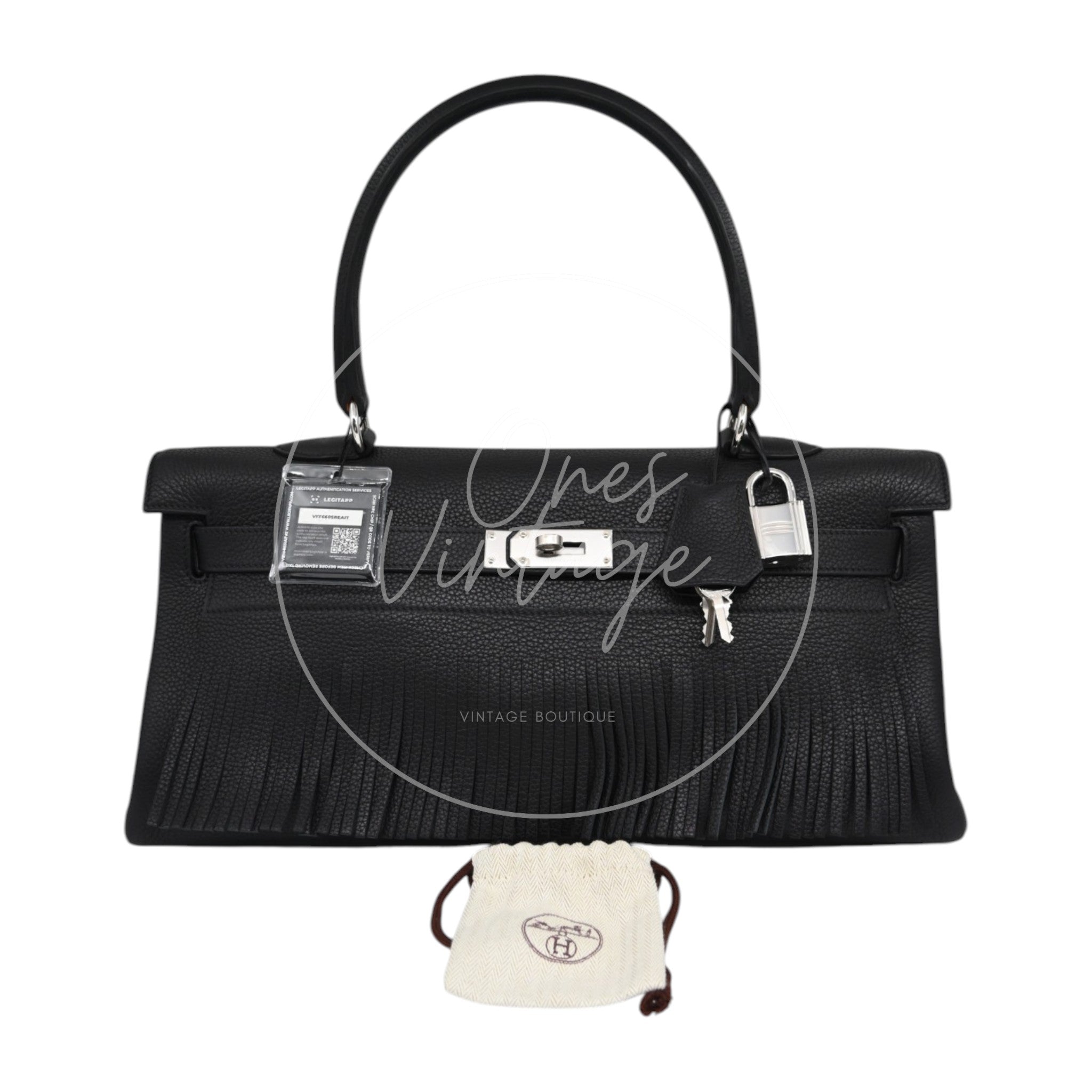 [Pre-owned] Hermès Clemence Fringe JPG Shoulder Kelly 42
