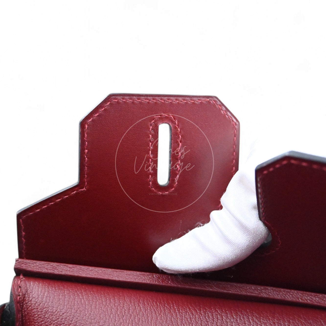 [Pre-owned] Hermes Birkin 30 Rough H GHW Stamp X Box Bag