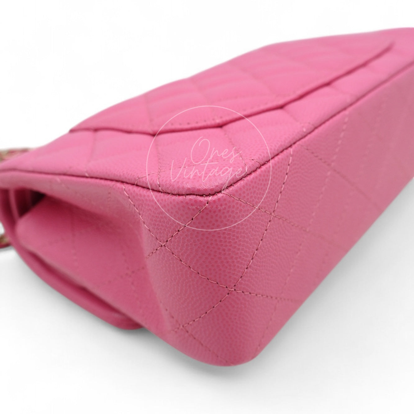 [Pre-owned] Chanel CF23 Small Classic Flap Bag Caviar Pink