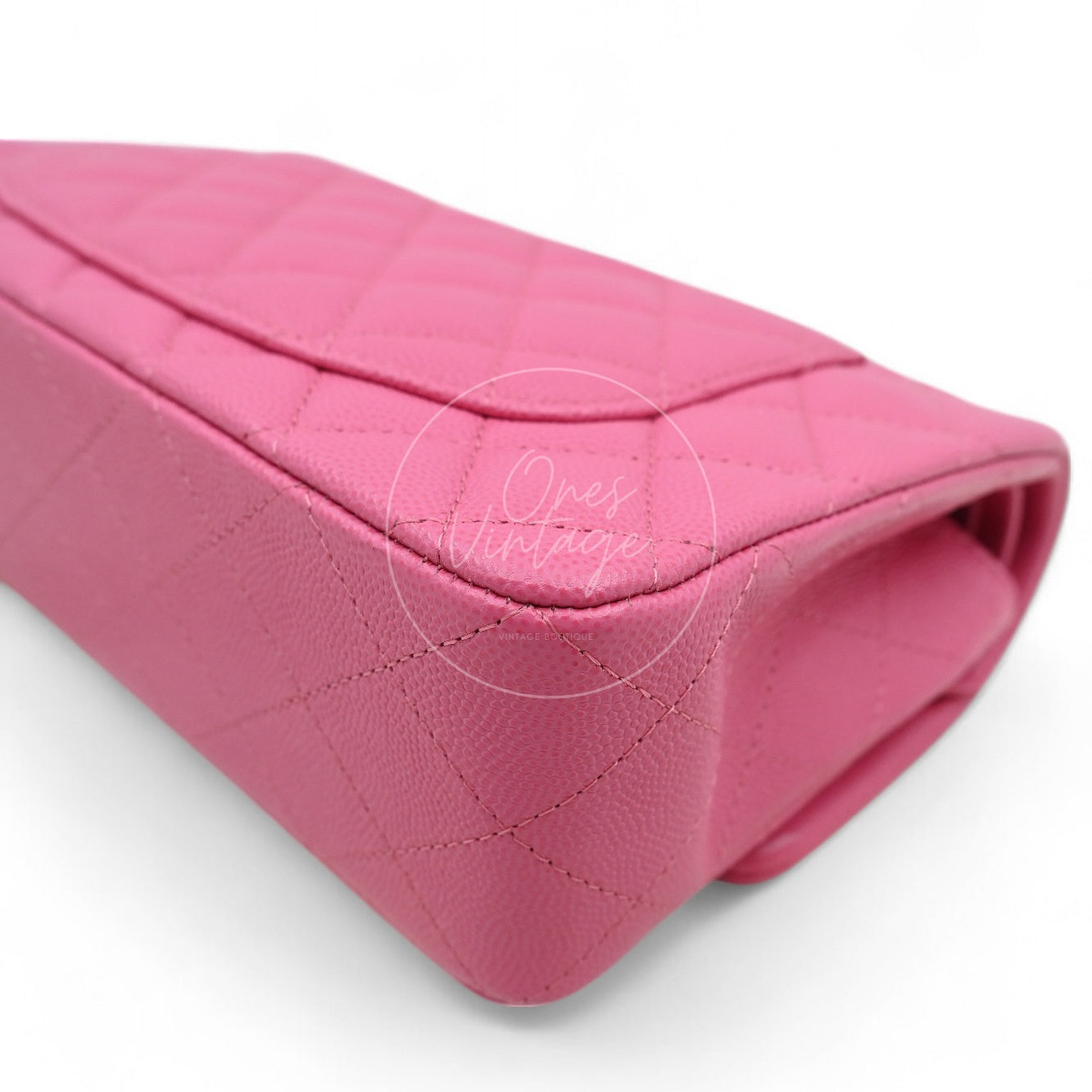 [Pre-owned] Chanel CF23 Small Classic Flap Bag Caviar Pink
