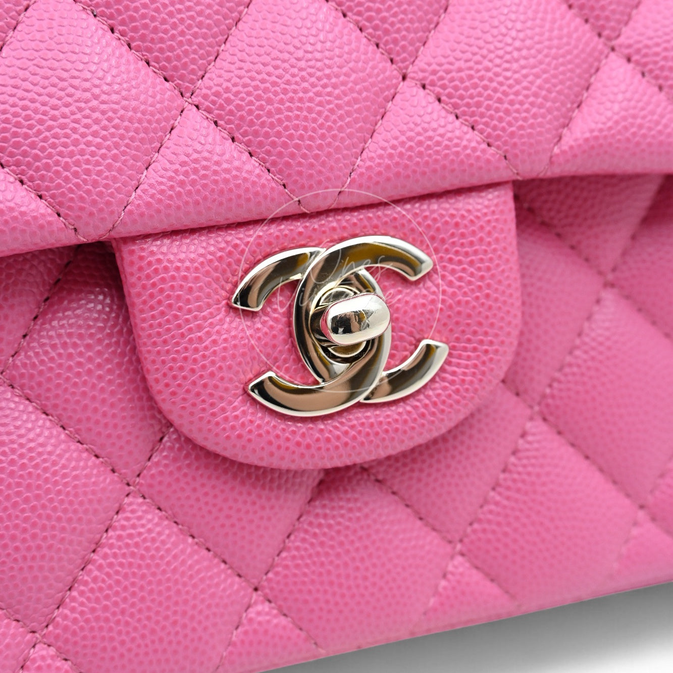 [Pre-owned] Chanel CF23 Small Classic Flap Bag Caviar Pink