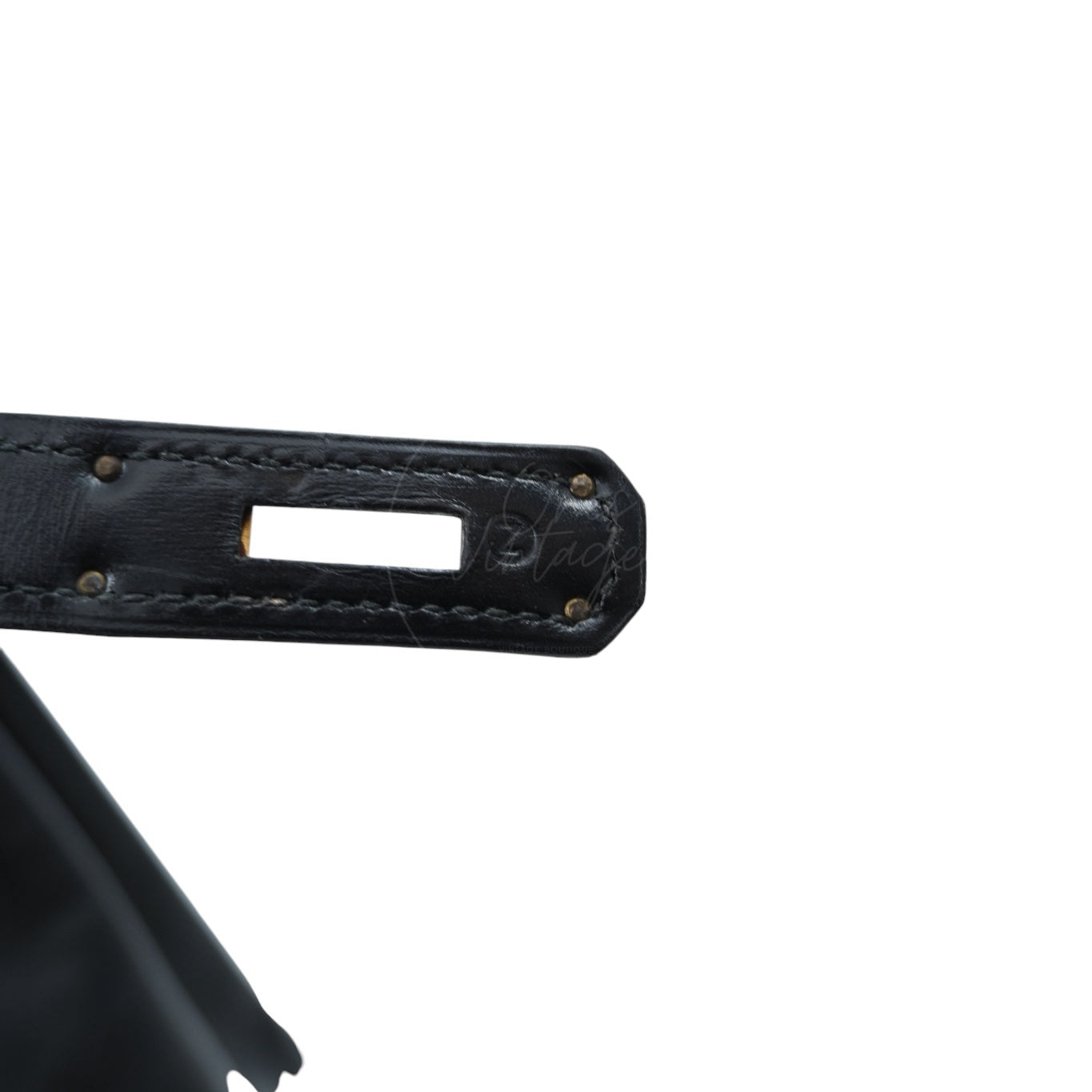 [Pre-owned] Hermes Kelly 28 Box Black GHW