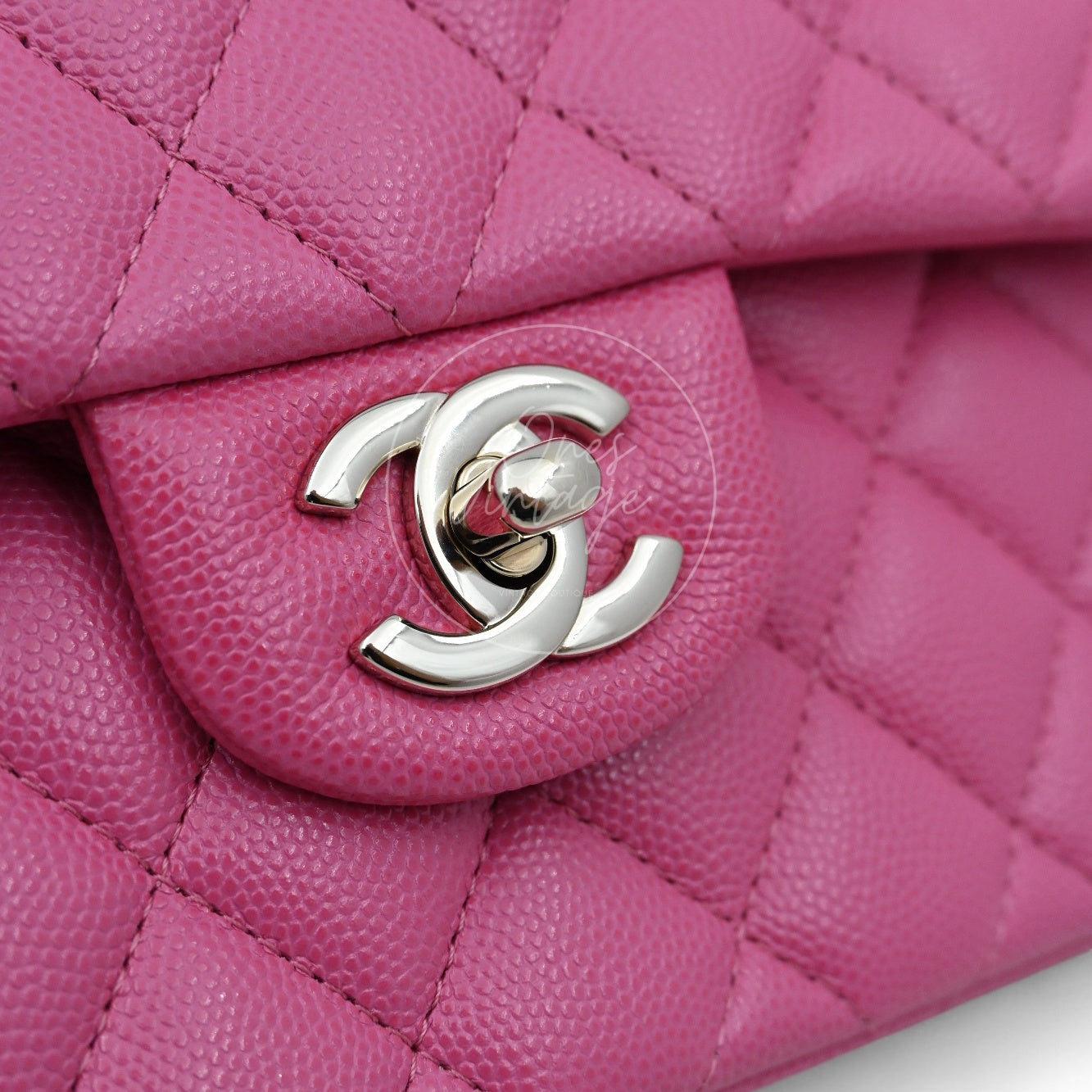 [Pre-owned] Chanel CF23 Small Classic Flap Bag Caviar Pink
