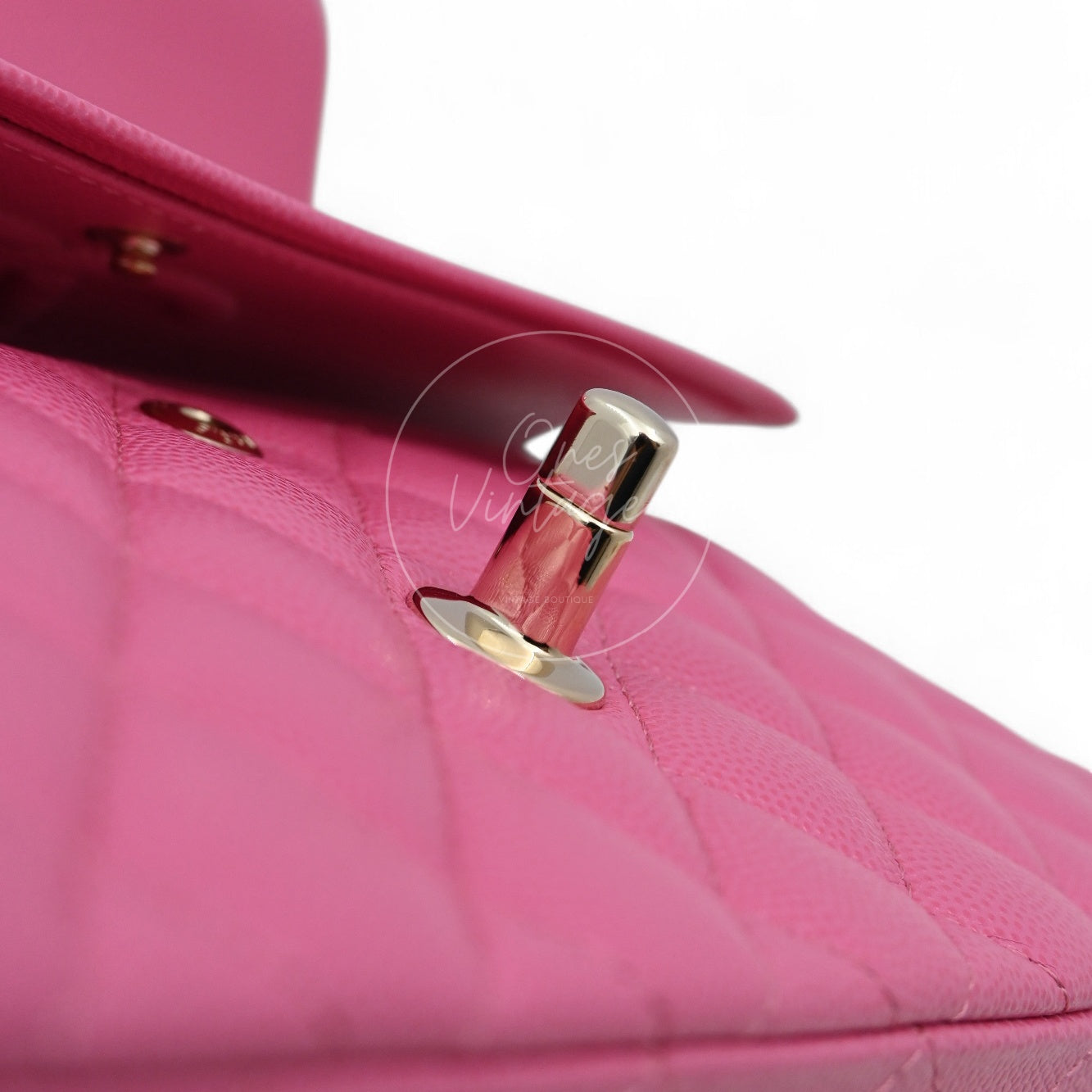 [Pre-owned] Chanel CF23 Small Classic Flap Bag Caviar Pink