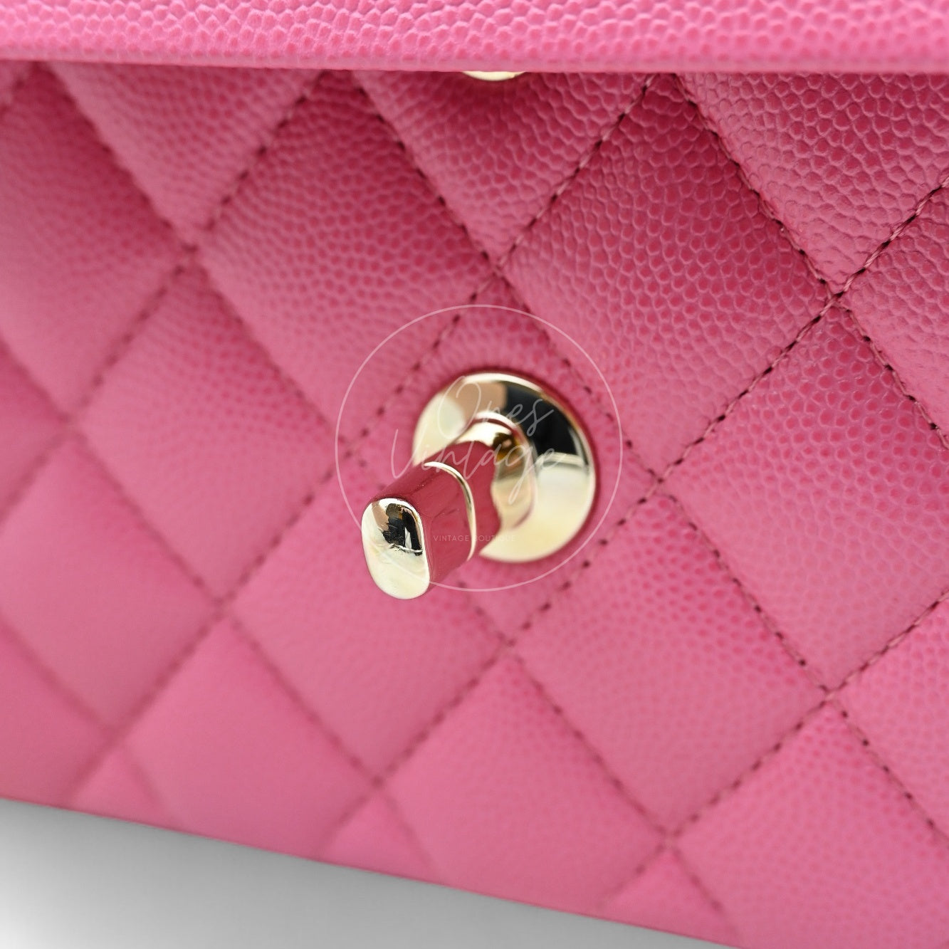[Pre-owned] Chanel CF23 Small Classic Flap Bag Caviar Pink