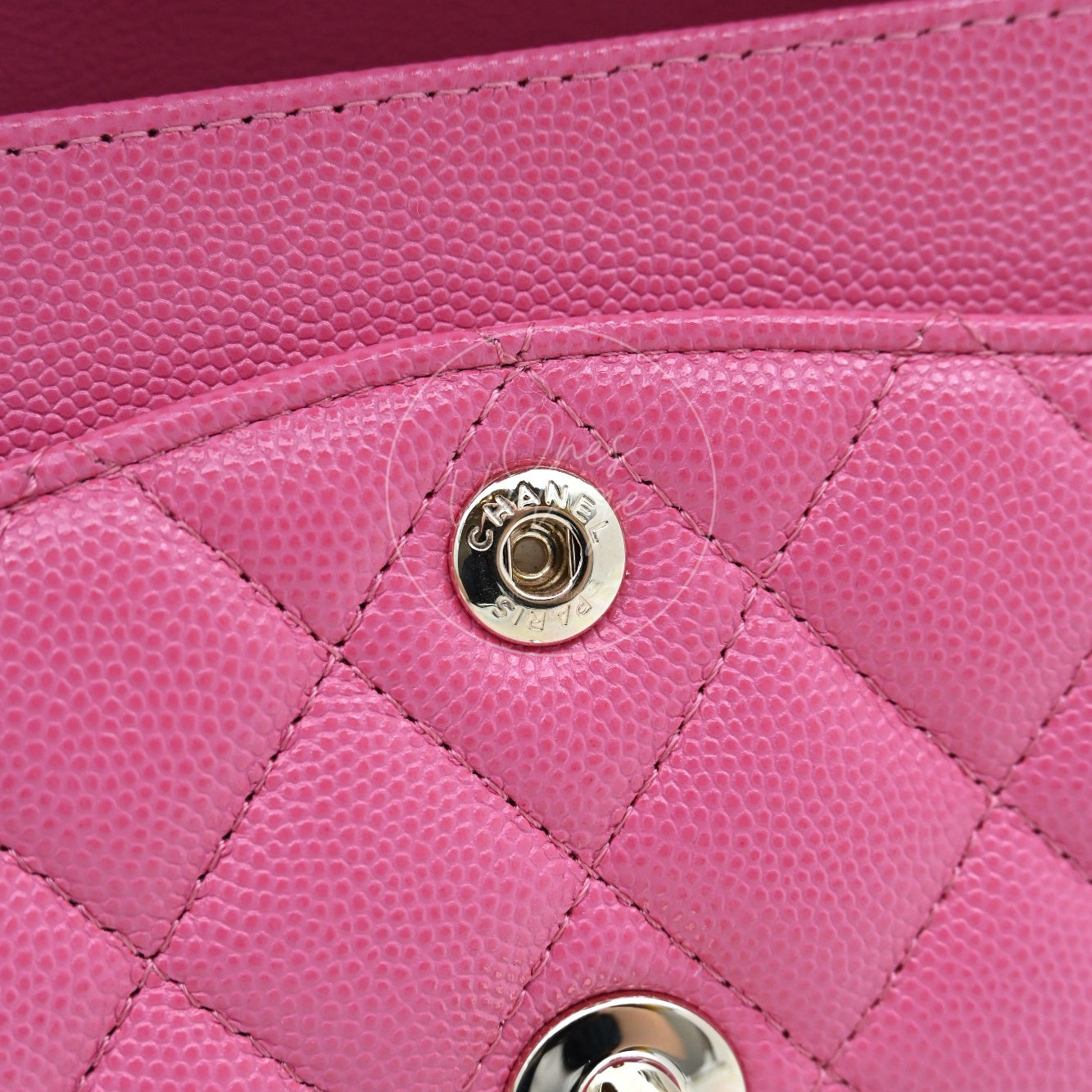 [Pre-owned] Chanel CF23 Small Classic Flap Bag Caviar Pink