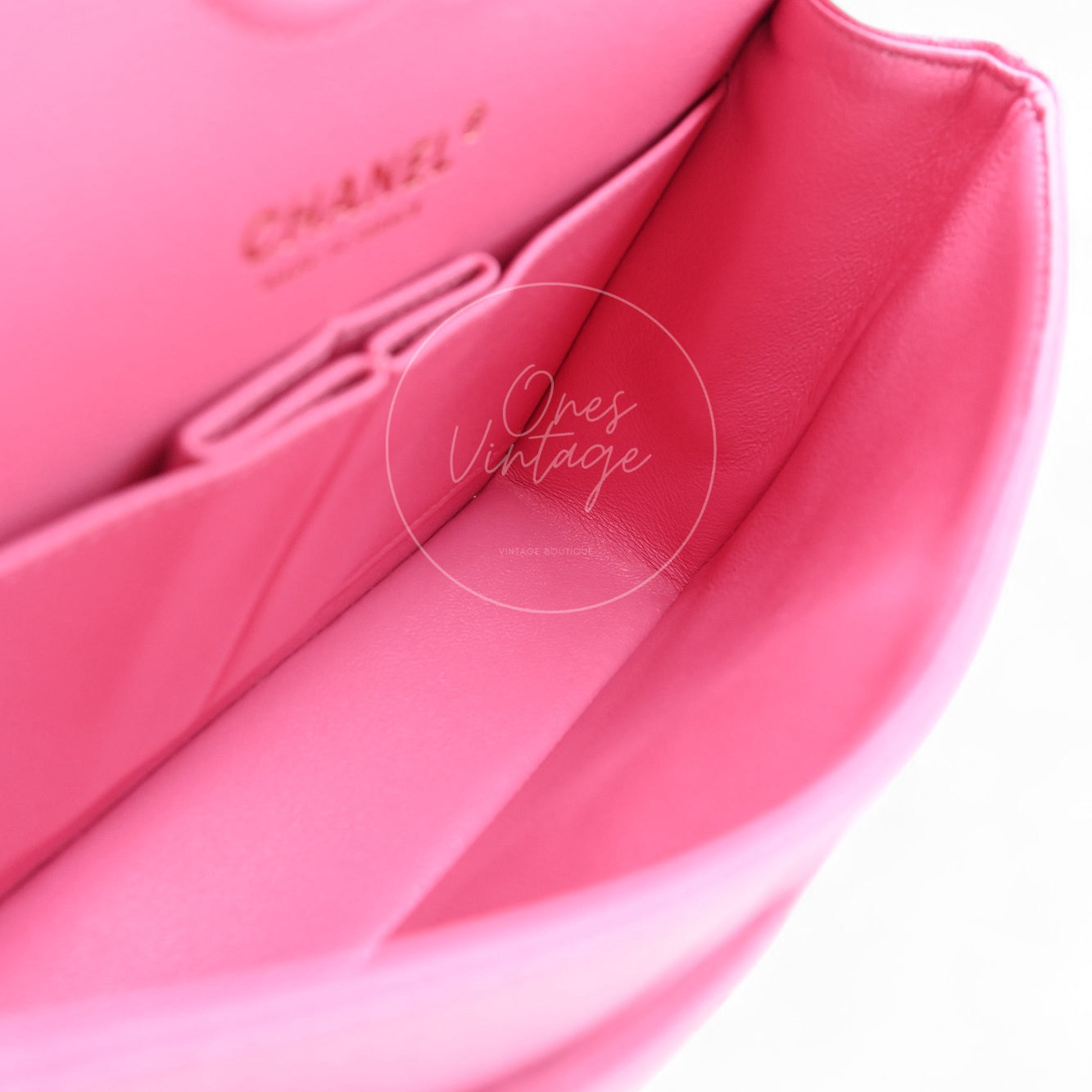 [Pre-owned] Chanel CF23 Small Classic Flap Bag Caviar Pink