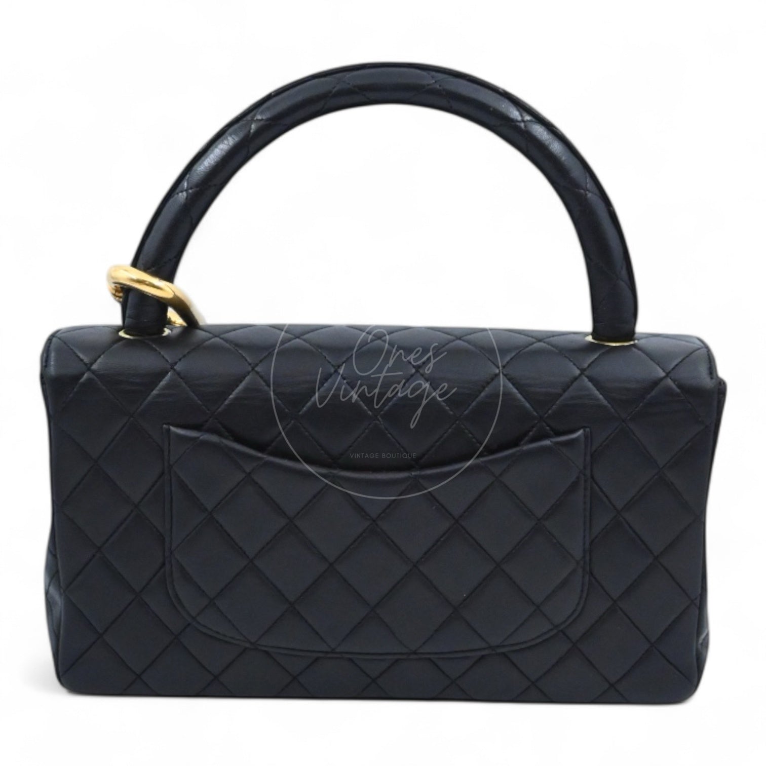 [Pre-owned] Chanel Classic Single Flap Black Lambskin Sereis 3 Twin Bags