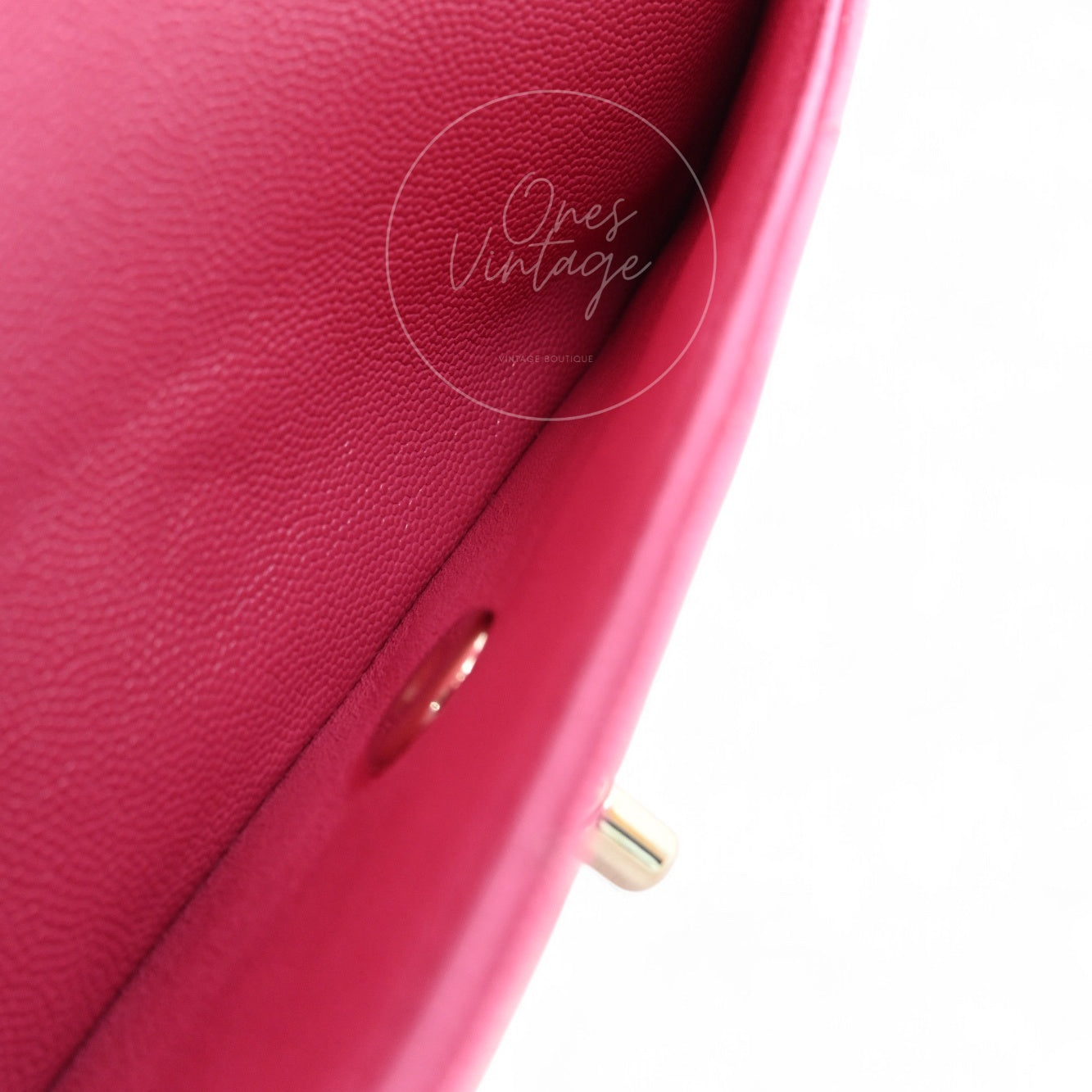 [Pre-owned] Chanel CF23 Small Classic Flap Bag Caviar Pink