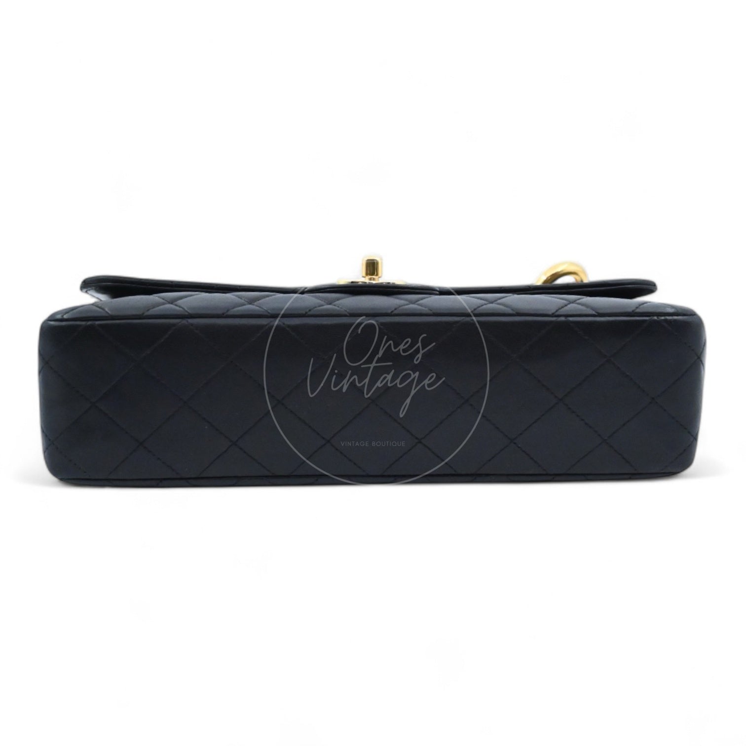 [Pre-owned] Chanel Classic Single Flap Black Lambskin Sereis 3 Twin Bags