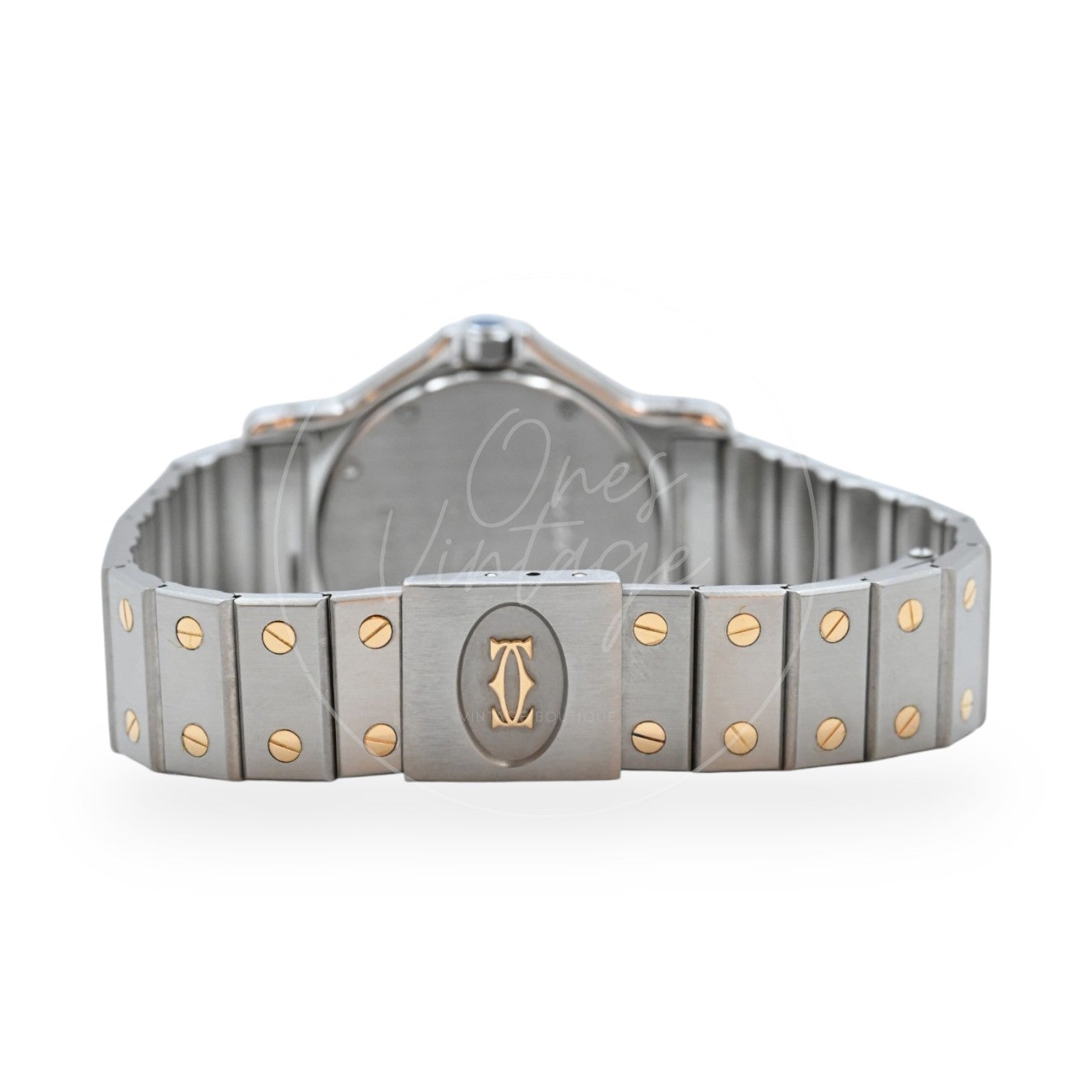 Cartier Santos Octagon Stainless Steel 18K Yellow Gold 29mm Watch Quartz