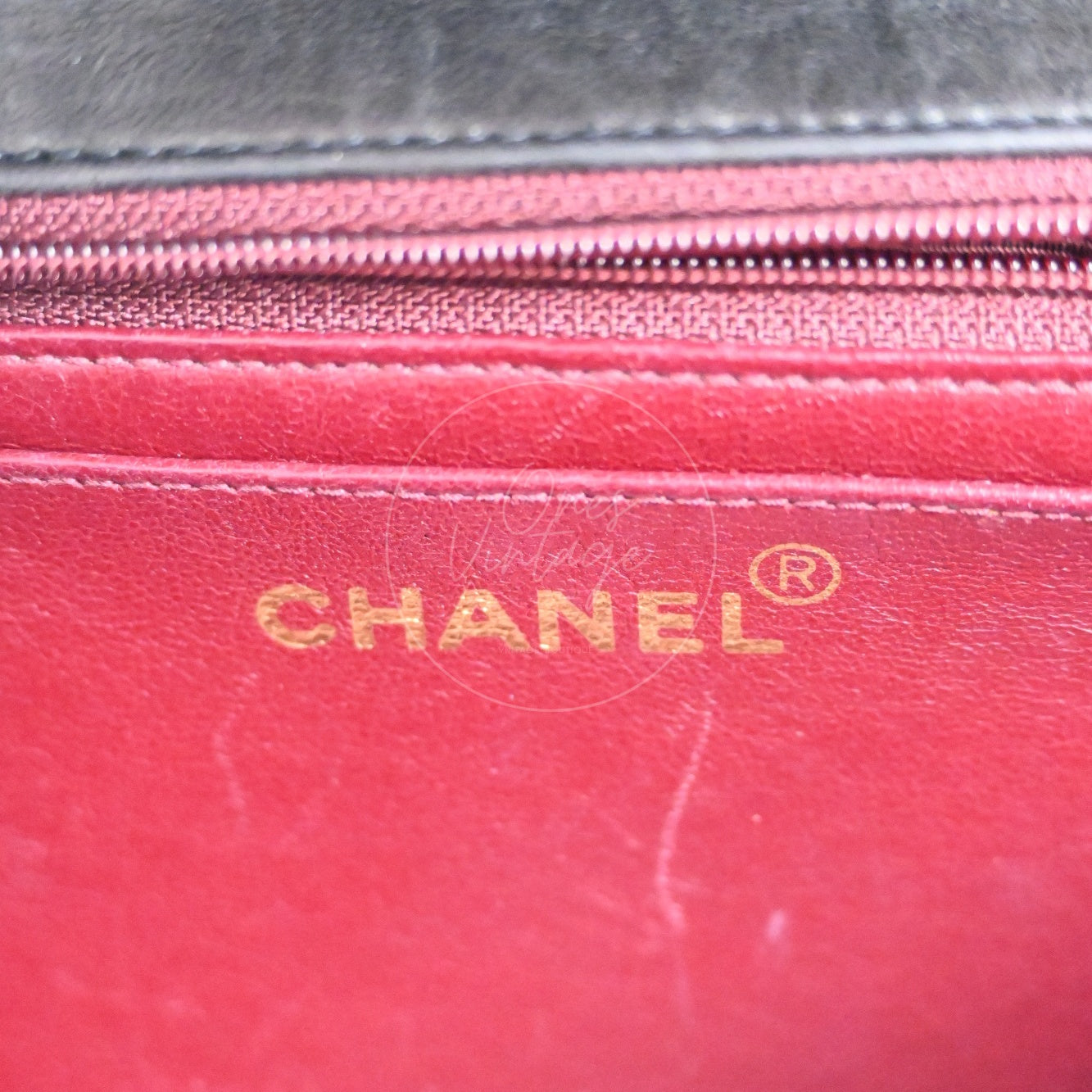 [Pre-owned] Chanel Classic Single Flap Black Lambskin Sereis 3 Twin Bags