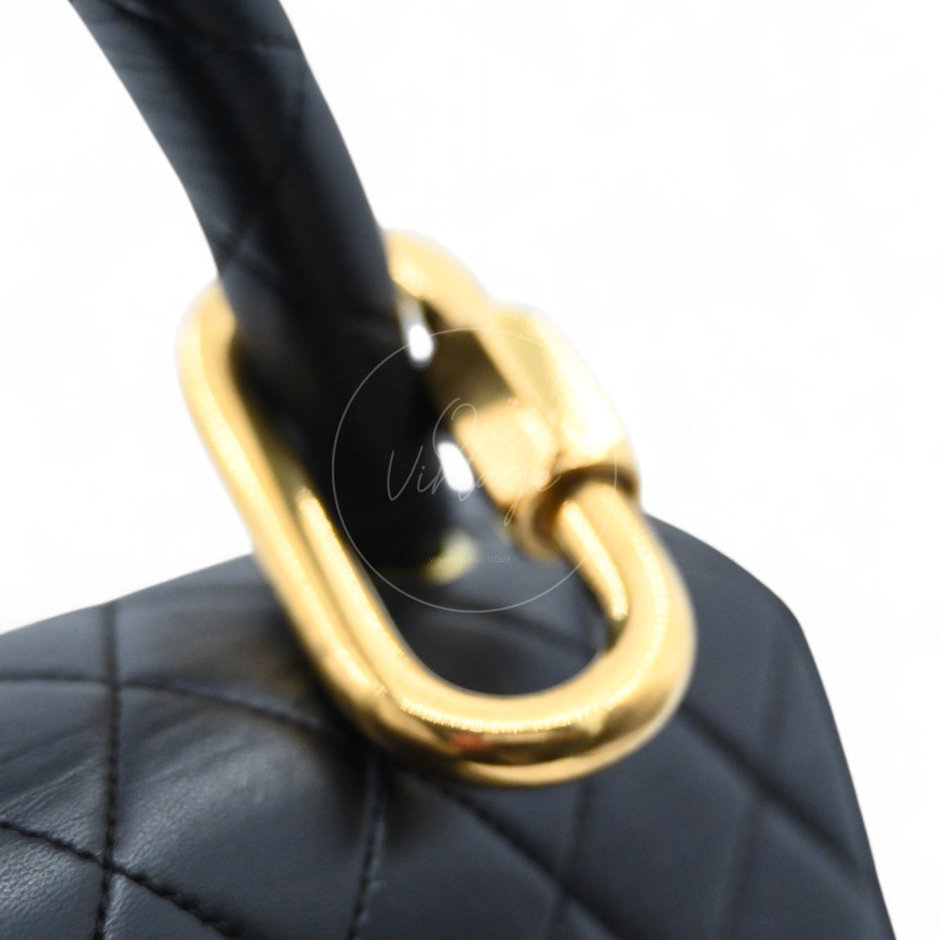 [Pre-owned] Chanel Classic Single Flap Black Lambskin Sereis 3 Twin Bags