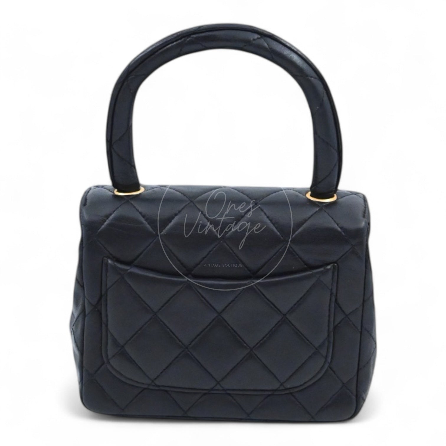 [Pre-owned] Chanel Classic Single Flap Black Lambskin Sereis 3 Twin Bags