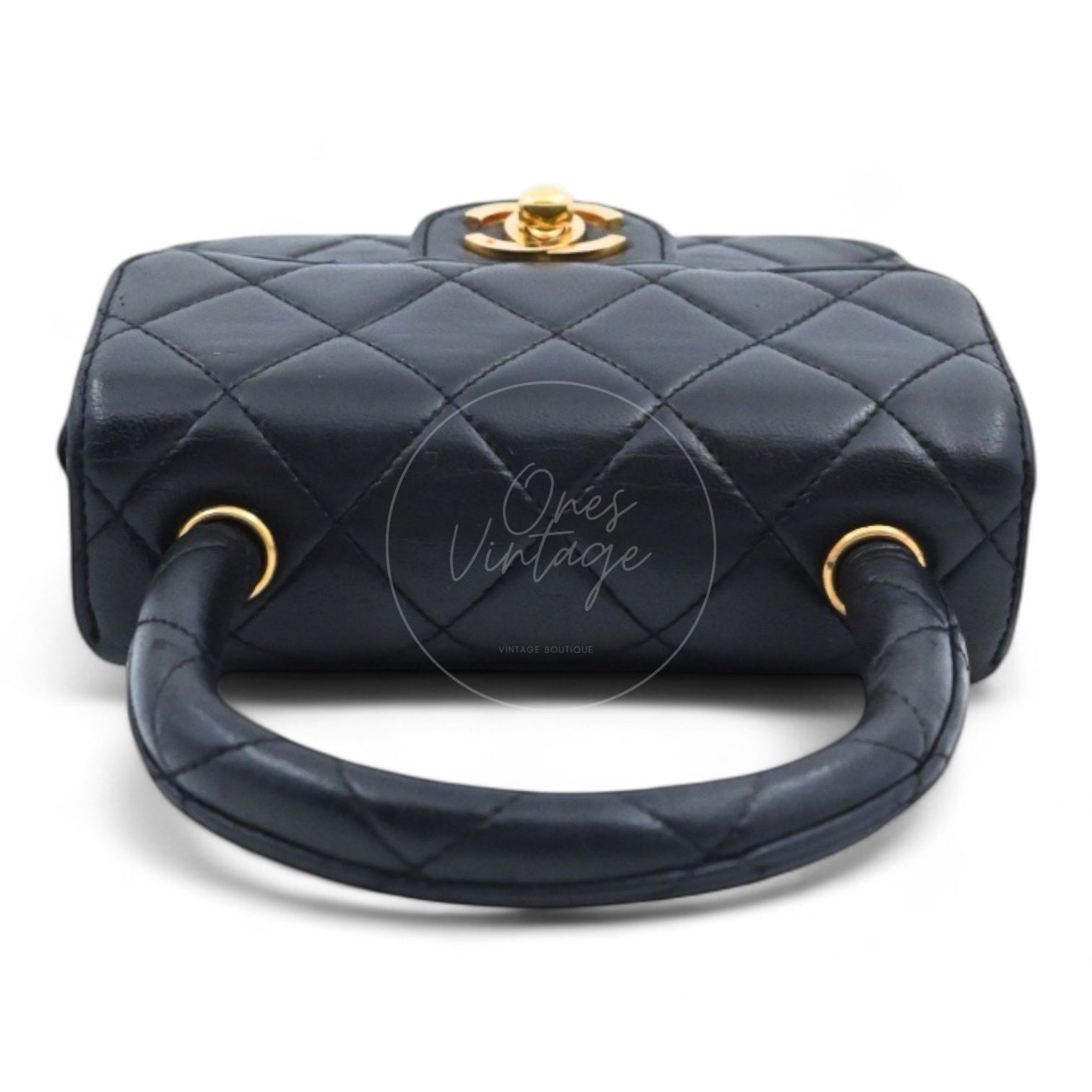 [Pre-owned] Chanel Classic Single Flap Black Lambskin Sereis 3 Twin Bags