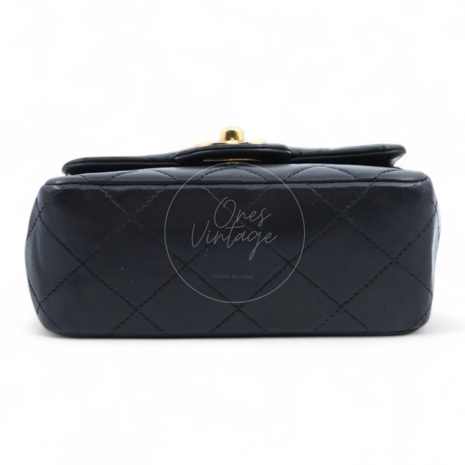 [Pre-owned] Chanel Classic Single Flap Black Lambskin Sereis 3 Twin Bags