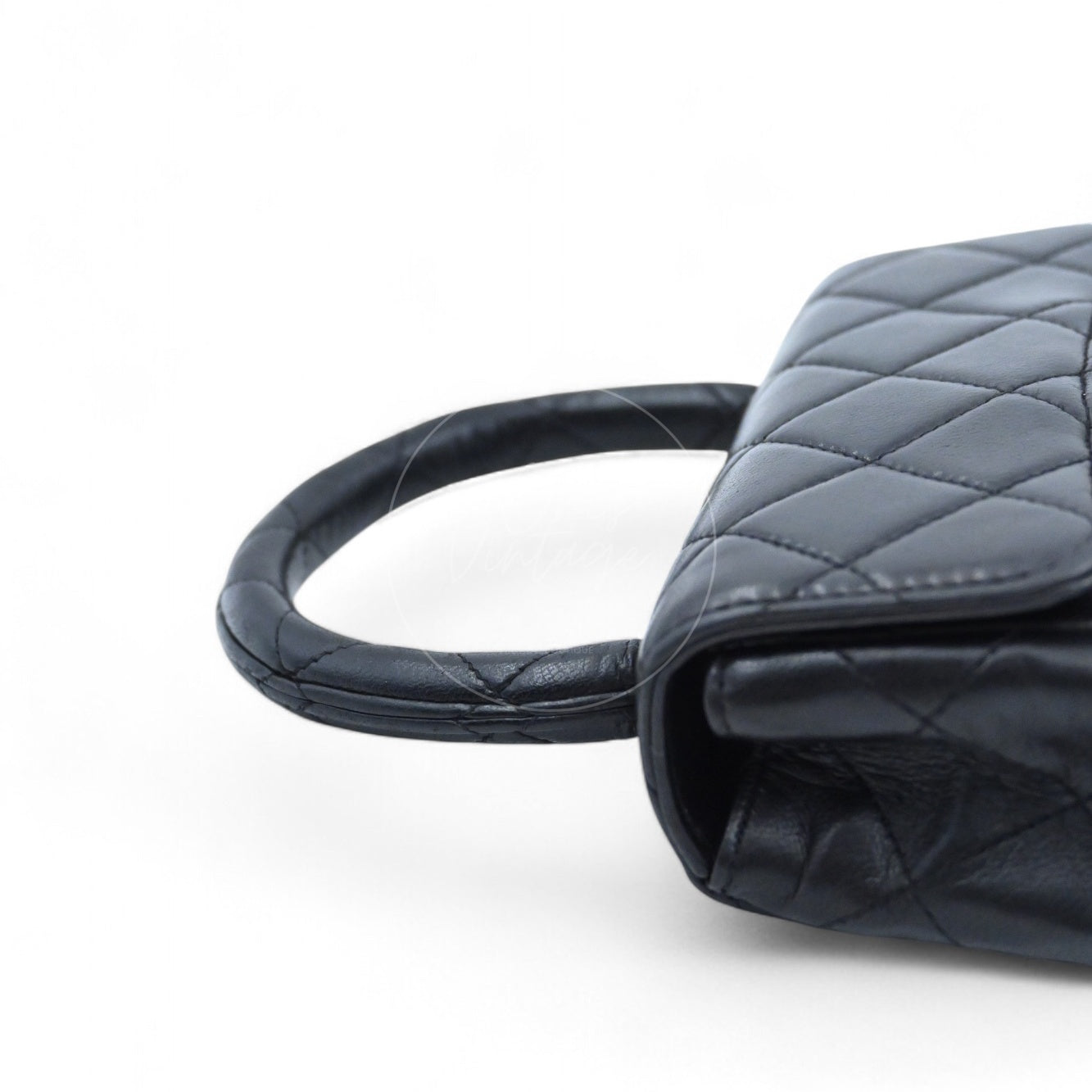 [Pre-owned] Chanel Classic Single Flap Black Lambskin Sereis 3 Twin Bags