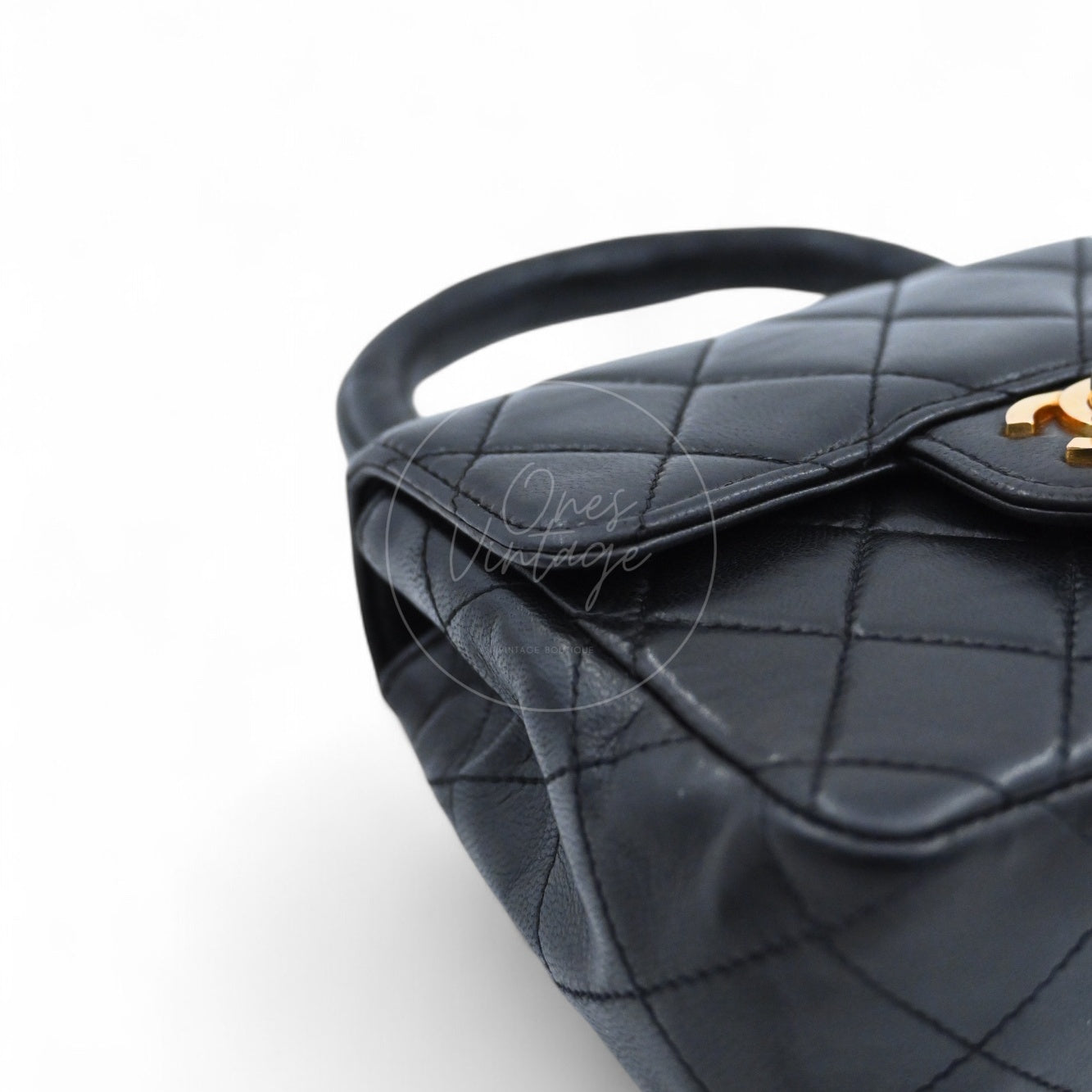 [Pre-owned] Chanel Classic Single Flap Black Lambskin Sereis 3 Twin Bags