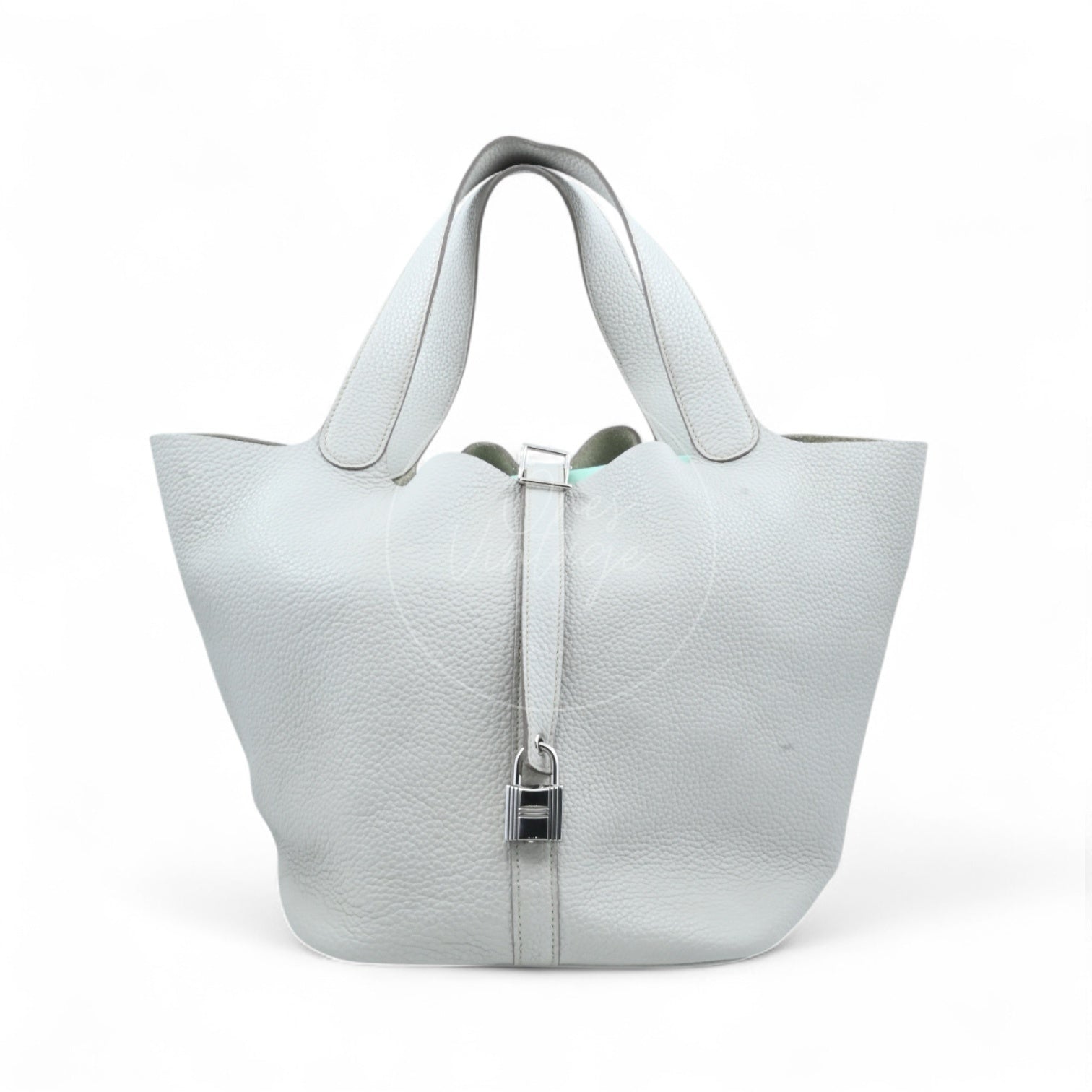 [Pre-owned] Hermes Picotin 26 Gray TC PHW Stamp Square D